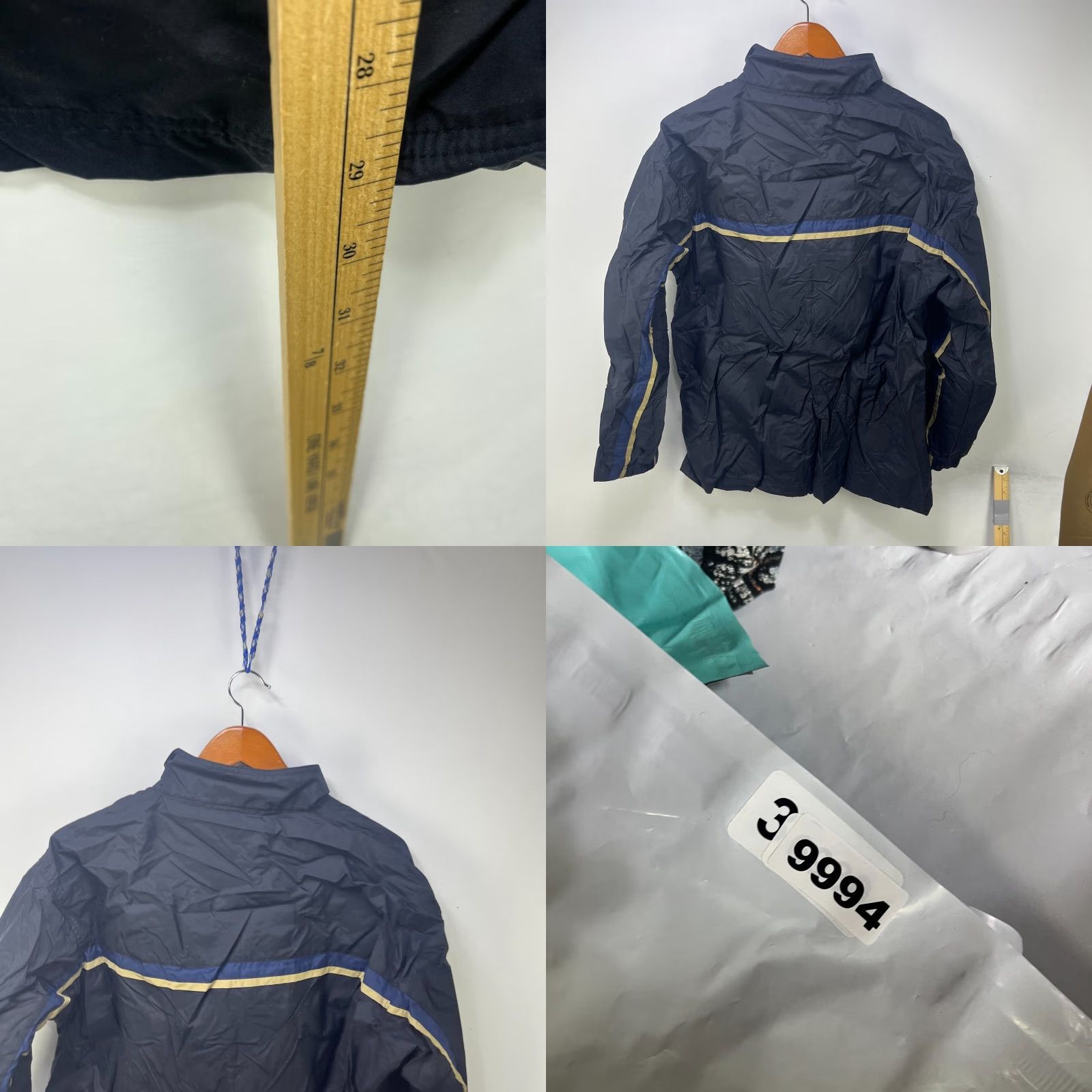 Nike VINTAGE Nike Windbreaker Jacket Swoosh Logo Regular L Black 90s Mens Zip Full Zip Winter Fall Spring Size US L / EU 52-54 / 3 - 8 Thumbnail