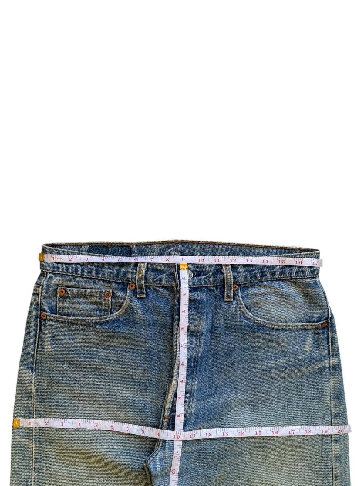 Levi's × Levi's Vintage Clothing Vintage 90s Levis 501 Faded Blue Wash Loose Fit Jeans Size US 35 - 11 Thumbnail