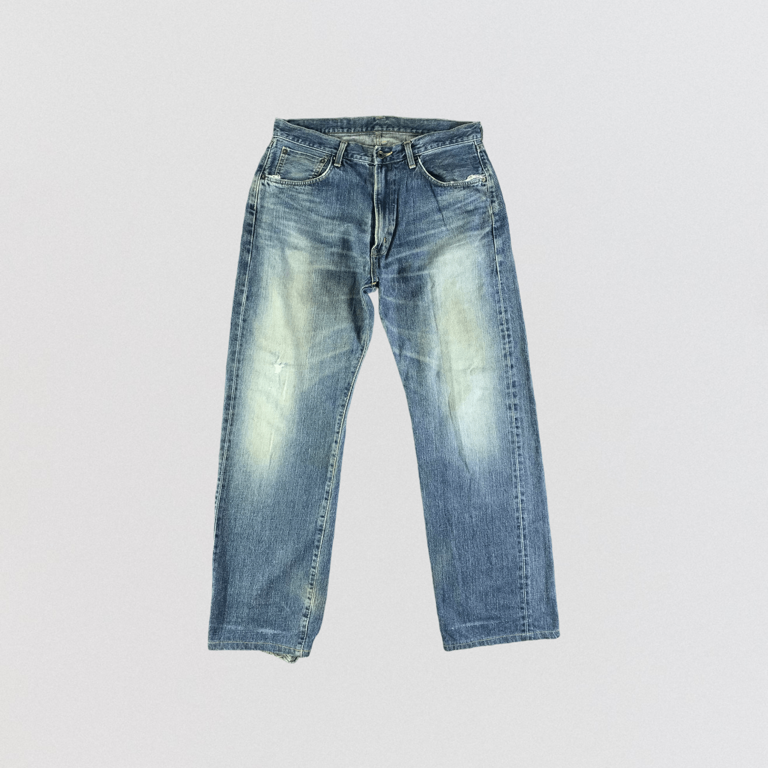 Edwin Vintage Blue Wash Edwin 505 Selvedge Jeans-JM3532 Size US 35 - 1 Thumbnail