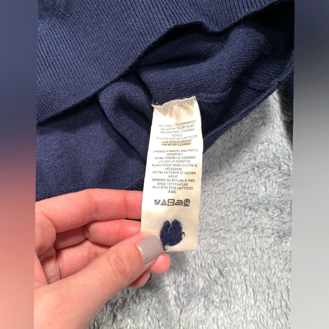 Vintage Maeve Navy Blue Hooded Sweater Womens S Pullover Knit Anthropologie Blue Hooded Pullover Knit Navy Blue Maeve Women Size S / US 4 / IT 40 - 6 Thumbnail