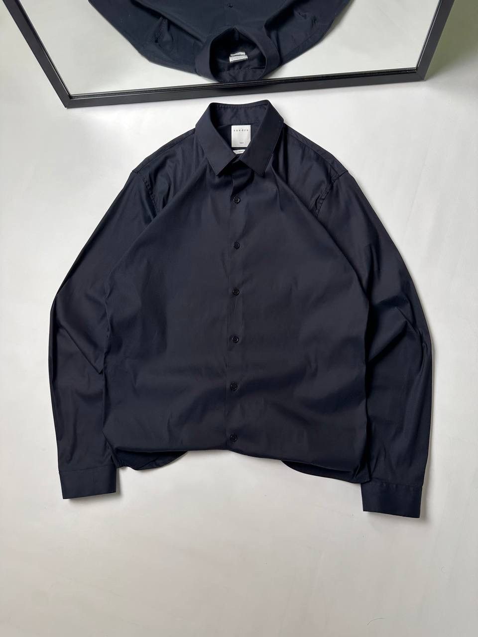 Sandro Sandro Paris Oldmoney Black Dress Oxford Shirt Button Up 🔥 Size US L / EU 52-54 / 3 - 1 Thumbnail