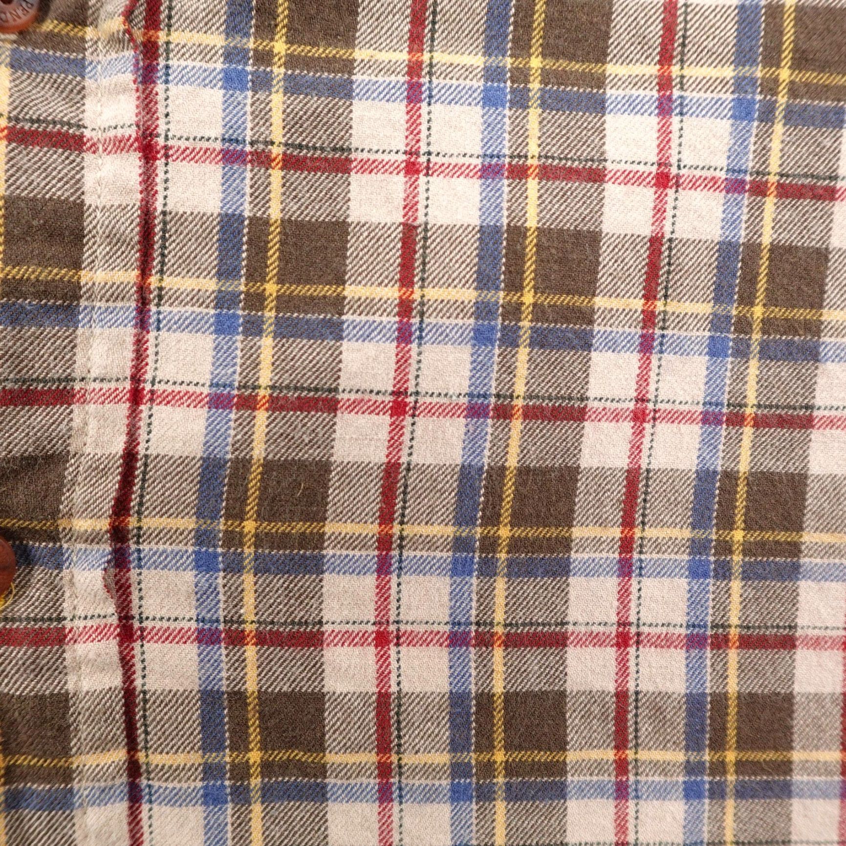 Pendleton VINTAGE Pendleton Shirt XL Brown Plaid Canterbury Cloth 80% Pima Cotton 20% Merino Wool Button-Up Men's Large Classic Plaid Outdoor Mens Size US XL / EU 56 / 4 - 5 Thumbnail