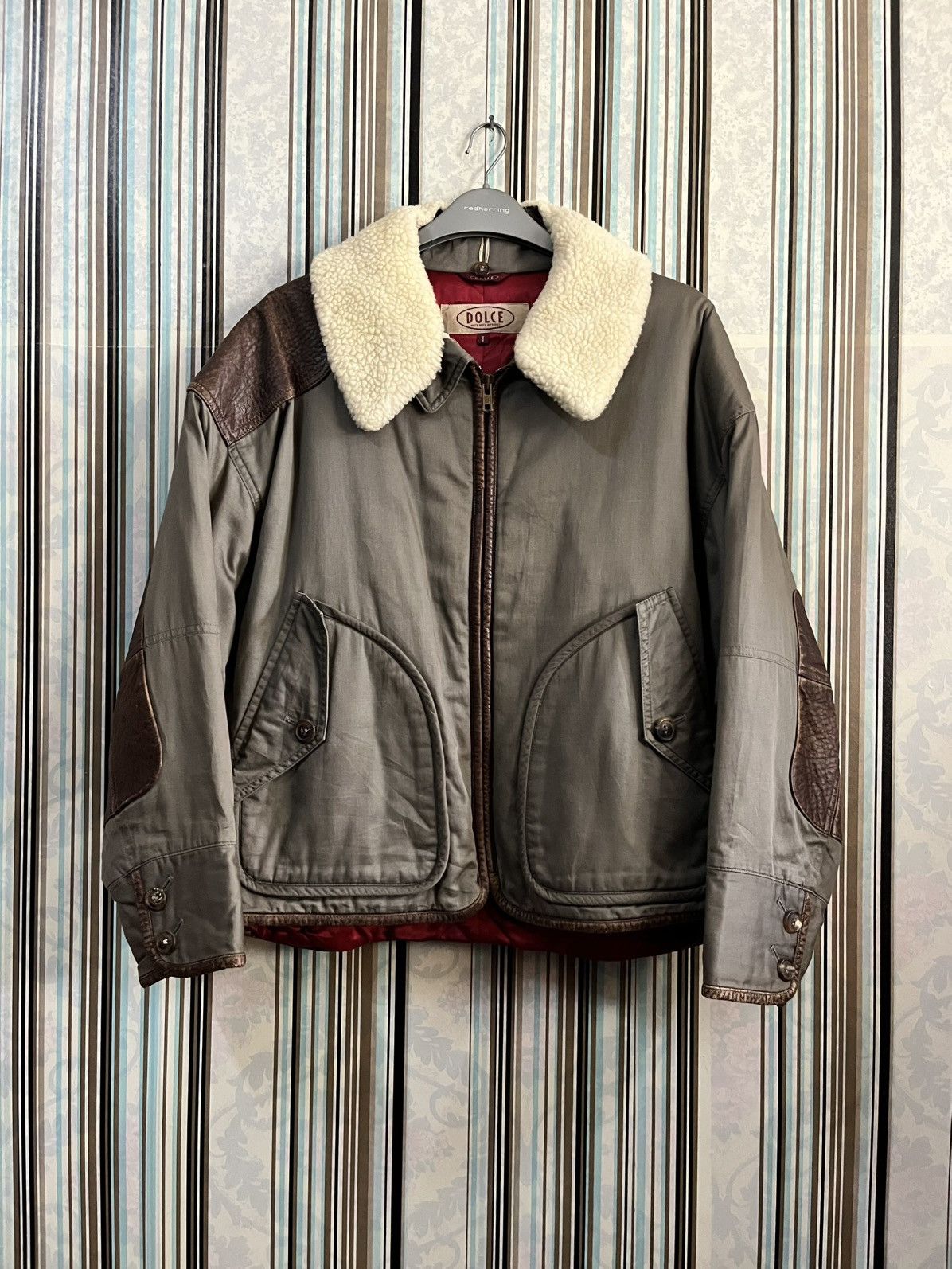 Japanese Brand 1980s UNCLE DOLCE G-1 panel leather #H2 Size US L / EU 52-54 / 3 - 1 Thumbnail