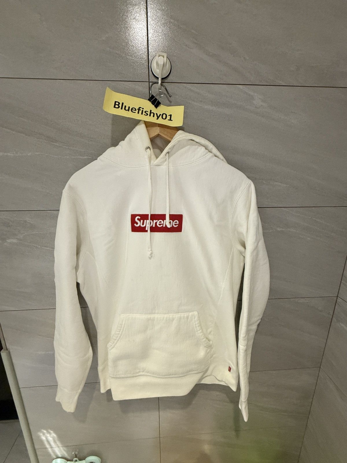 Supreme Supreme Red Box Logo White Hoodie Size US M / EU 48-50 / 2 - 1 Thumbnail