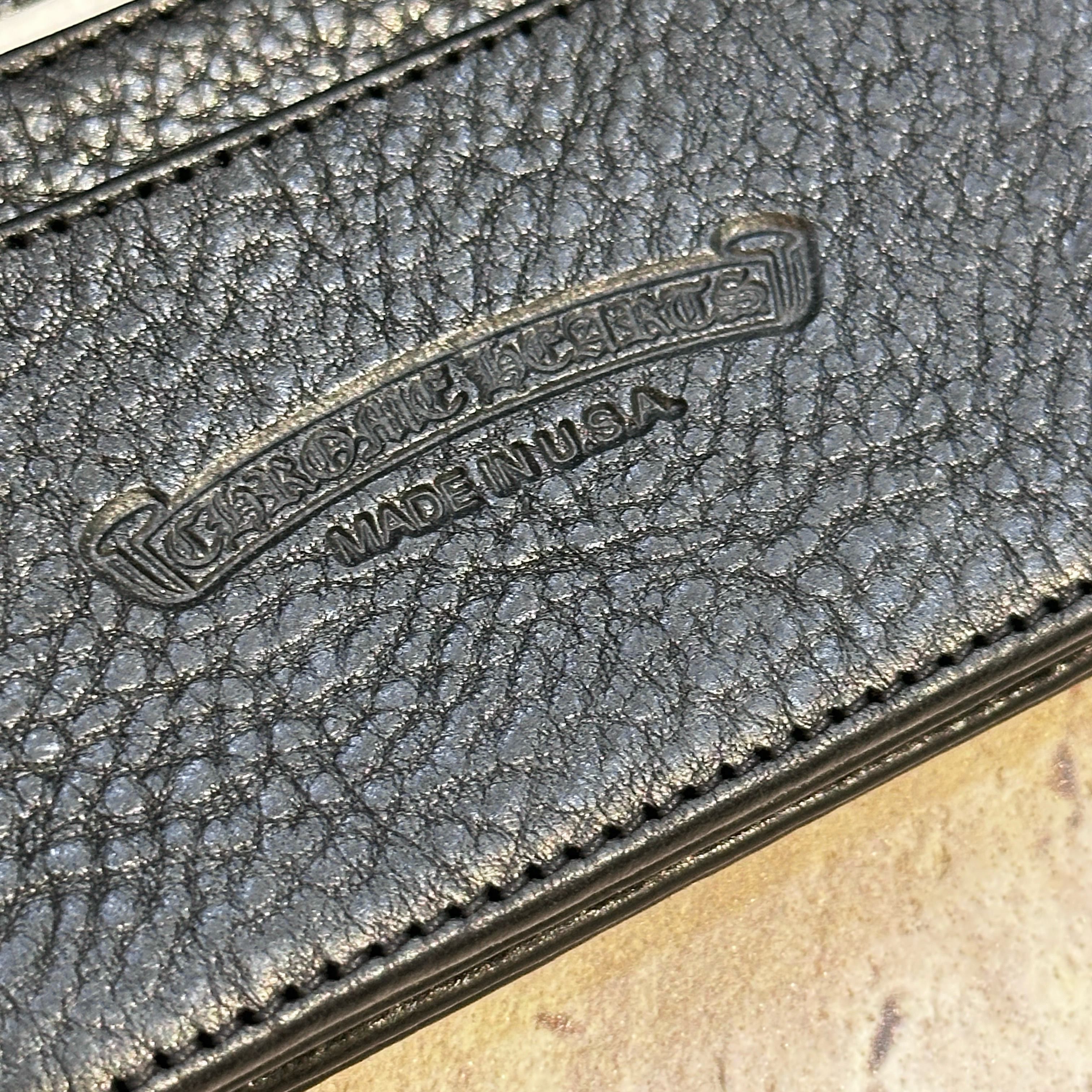 Chrome Hearts Chrome Hearts card case 3 Pocket Scroll wallet black Size ONE SIZE - 4 Thumbnail