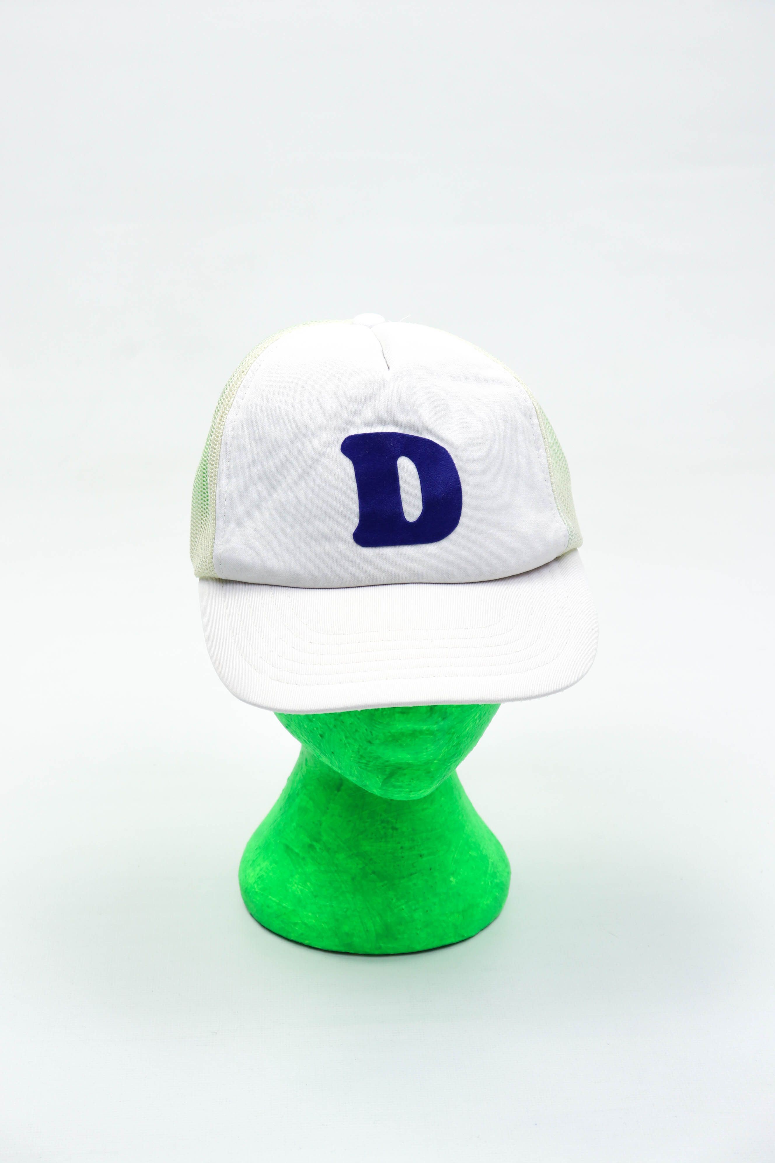 Vintage Vintage D Logo White Trucker Cap Hat Made in Korea Size ONE SIZE - 4 Thumbnail