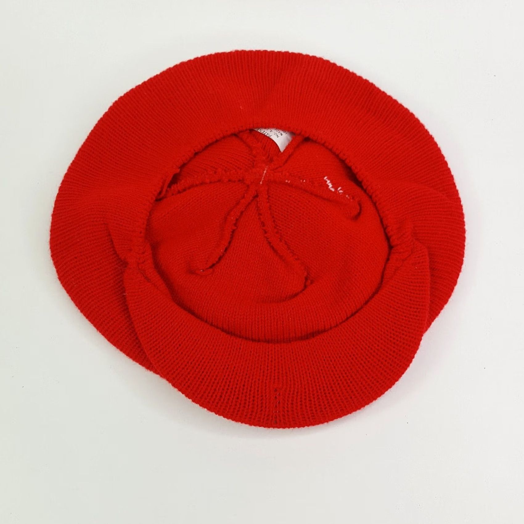 Vintage VINTAGE NC State Wolf Pack Knit Beanie Cabby Newsboy Gatsby Winter Hat College Hat Mens Red 80s USA University Sports Cabby Newsboy Cap Ice, Inc Size ONE SIZE - 6 Thumbnail