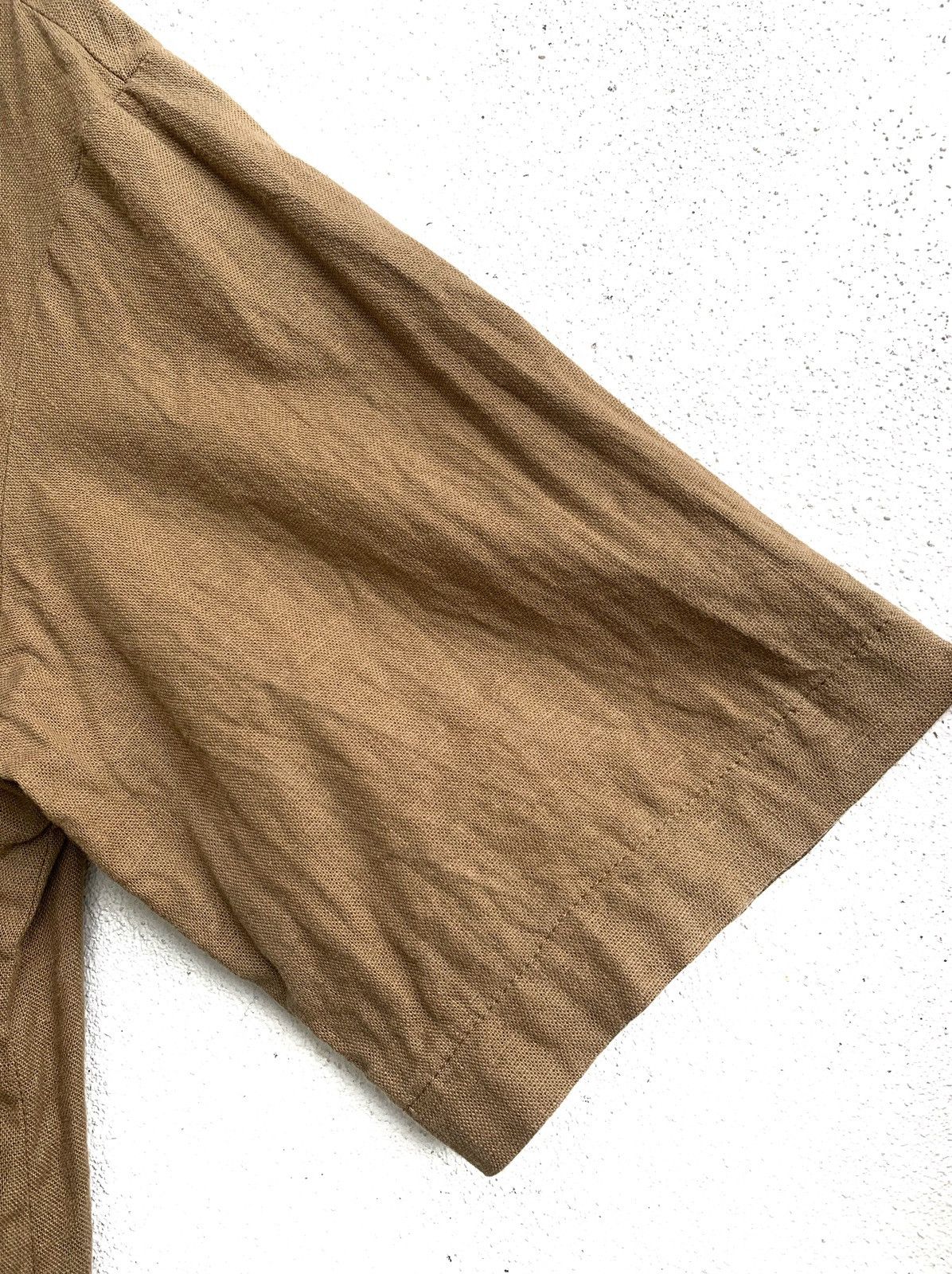 GU × Japanese Brand × Vintage Vintage Double Pockets Formal Shirt linen Materials.. Size M / US 6-8 / IT 42-44 - 5 Thumbnail