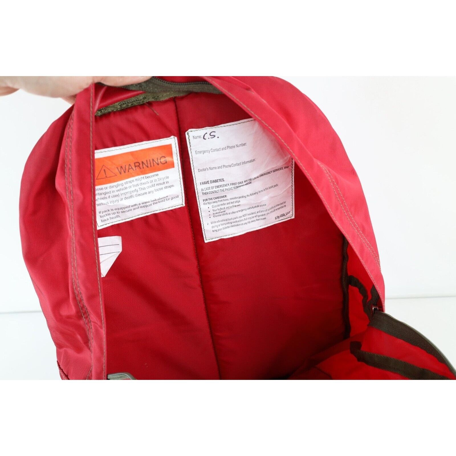 L.L. Bean × Vintage Vintage 90s Spell Out LL Bean Distressed Reflective Backpack Size ONE SIZE - 18 Thumbnail