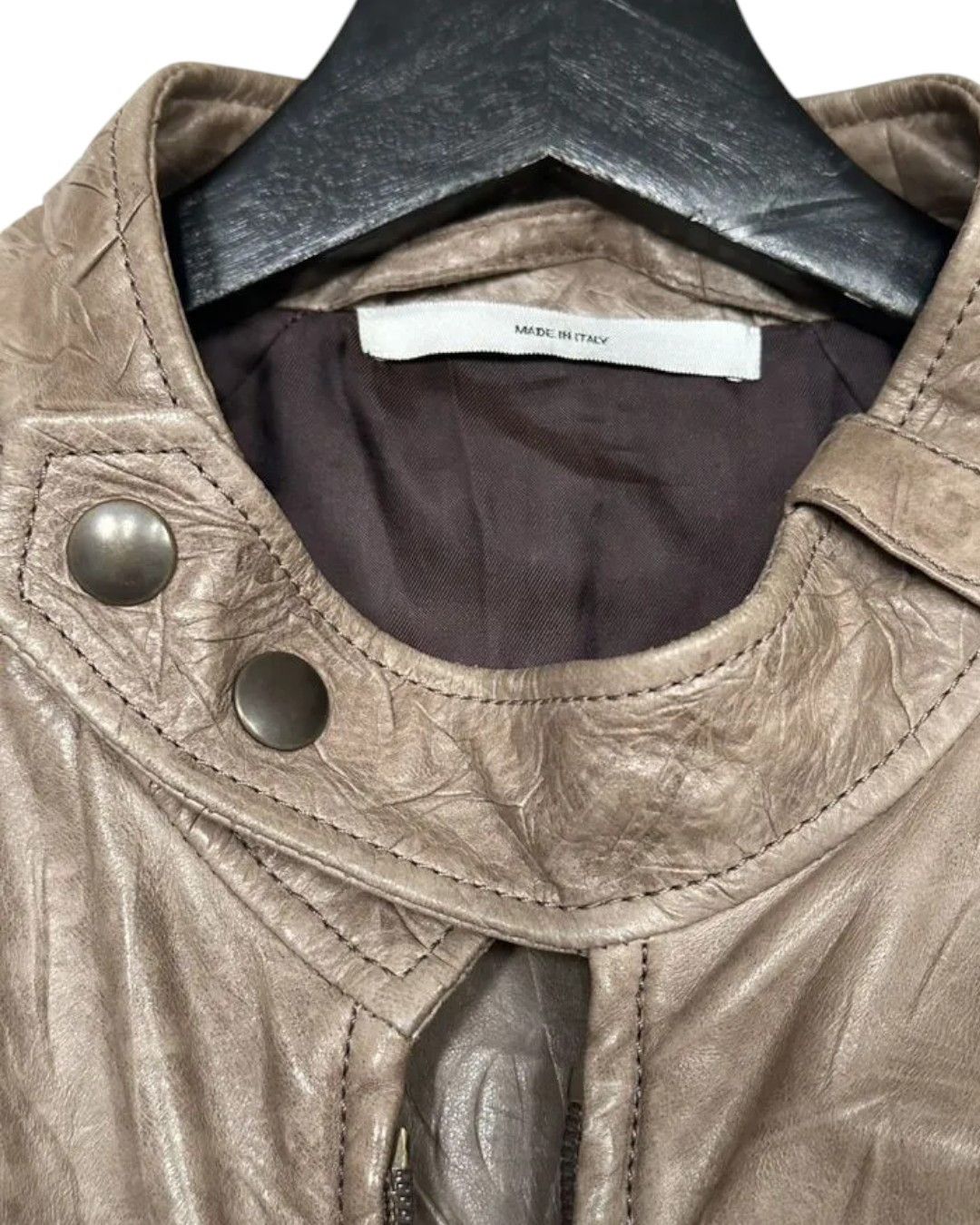 Yves Saint Laurent LEATHER BOMBER JACKET BY STEFANO PILATI Size US L / EU 52-54 / 3 - 3 Thumbnail