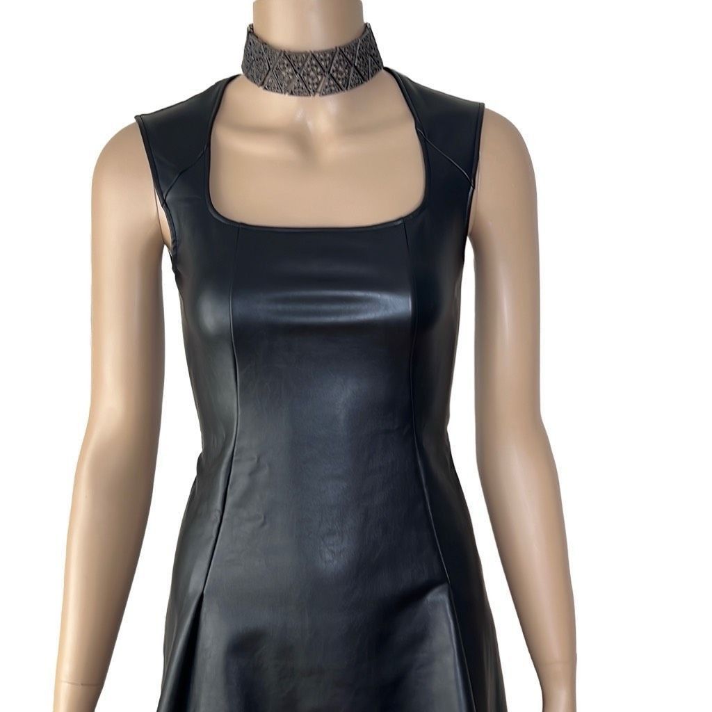 Wolford NWT Wolford Jenna Faux Vegan Leather Sleeveless Dress 8 Size M / US 6-8 / IT 42-44 - 5 Thumbnail