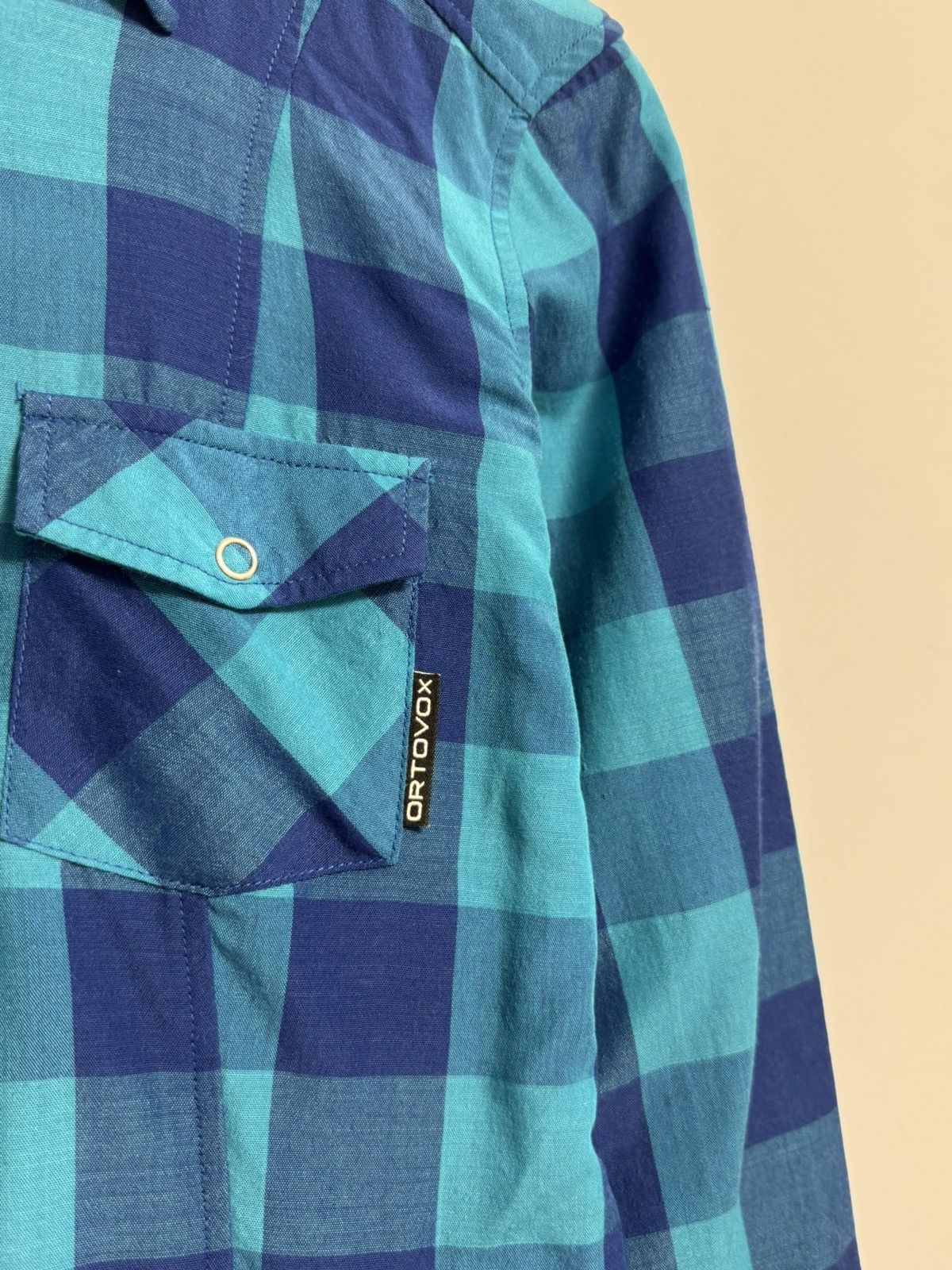 ORTOVOX × Vintage Ortovox Button Up Check Merino Size M / US 6-8 / IT 42-44 - 9 Thumbnail