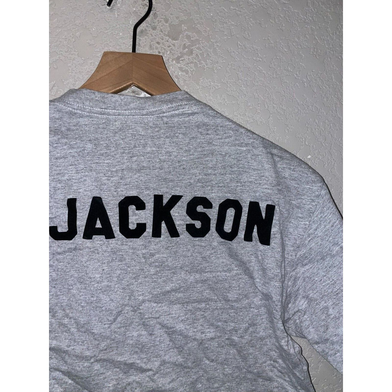 Jerzees Vintage Jackson Shirt Jerzees S. Jackson Gray 90s Tee VTG M Size US M / EU 48-50 / 2 - 6 Thumbnail