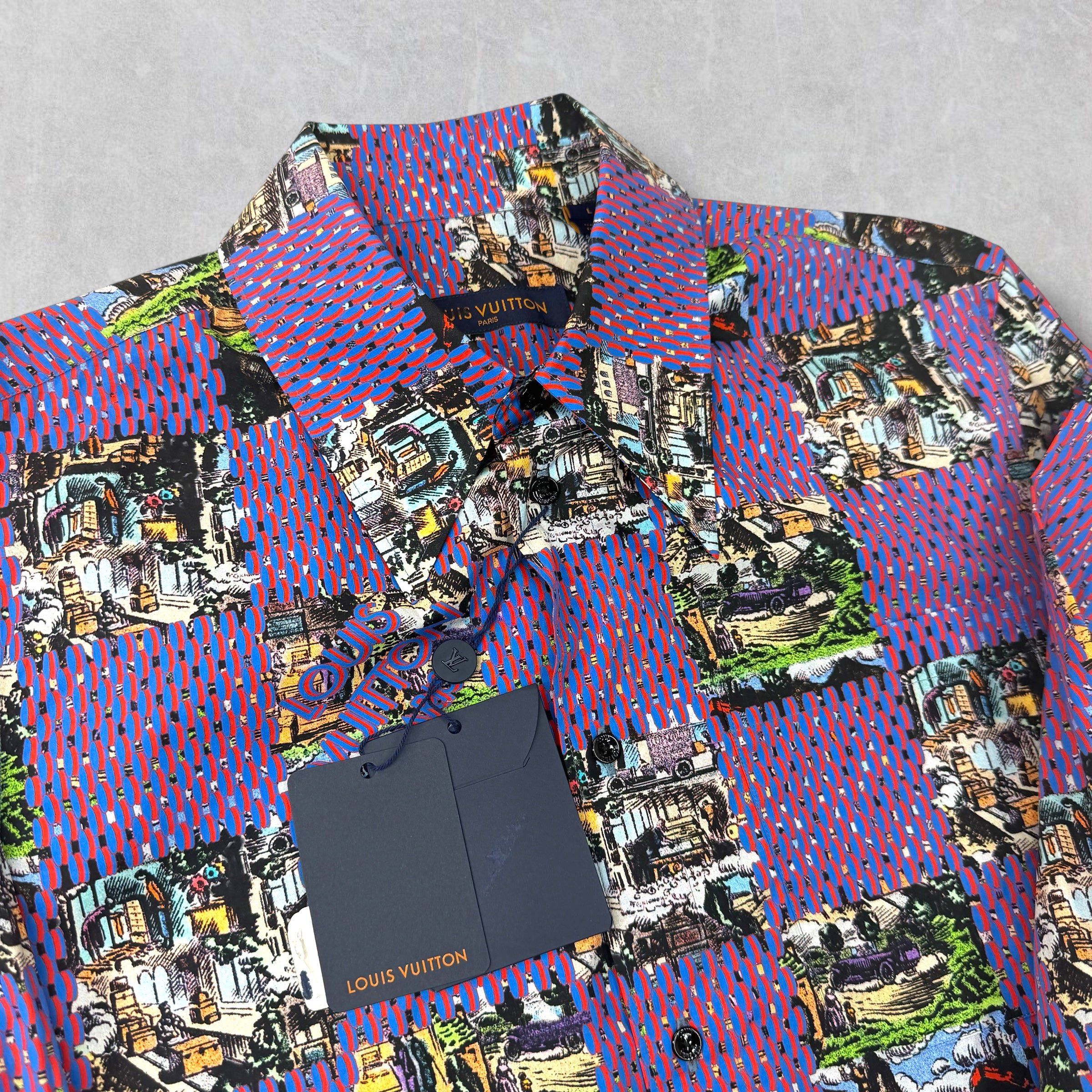 Louis Vuitton Louis Vuitton Damier Printed Shirt L Size US L / EU 52-54 / 3 - 5 Thumbnail