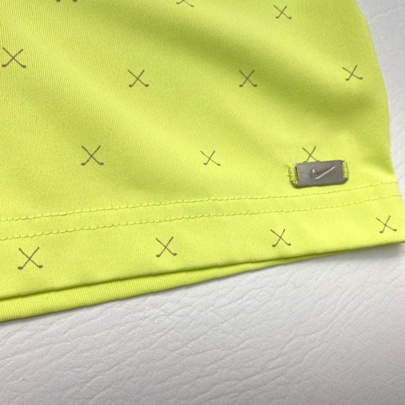 Nike Nike Dri Fit Polo Shirt Mens 2XL Neon Green All Over Print Golf Clubs 8565 Size US XXL / EU 58 / 5 - 4 Thumbnail