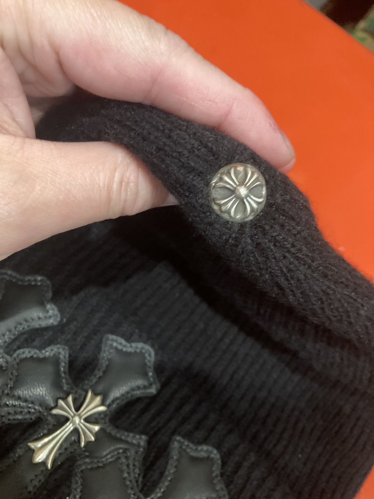 Chrome Hearts Chrome hearts triple cross patch cashmere beanies Size ONE SIZE - 3 Thumbnail