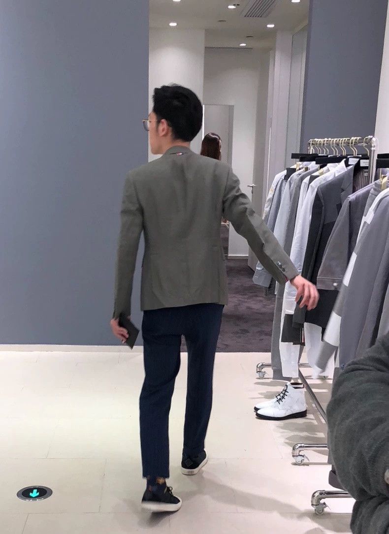 Thom Browne Thom Browne size3 Medium grey linen suit Size 40S - 6 Thumbnail
