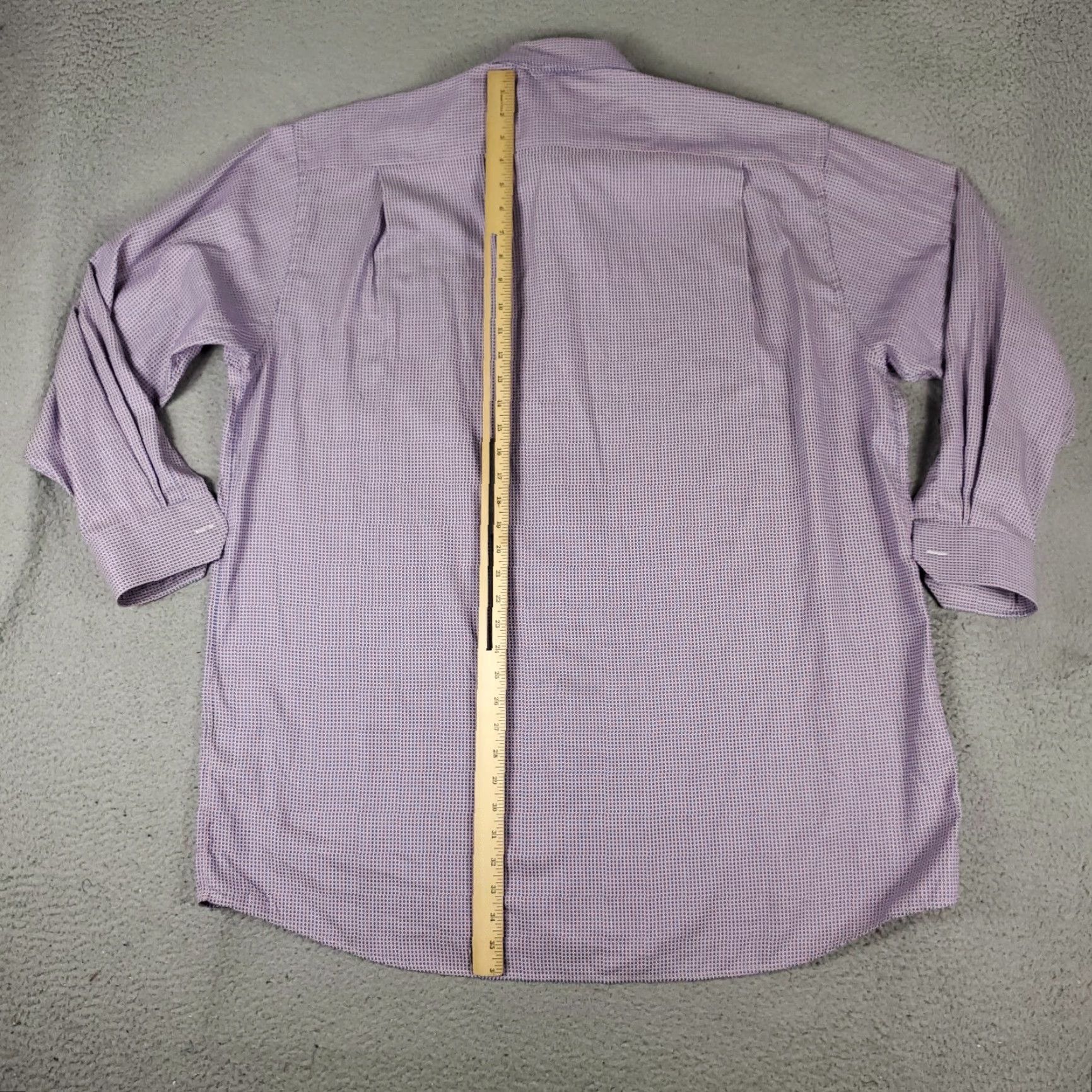 Eton Eton Shirt Mens Size 17.5 44 Red Blue Tall Classic Dress Button Up Long Sleeve Size 46R - 5 Thumbnail