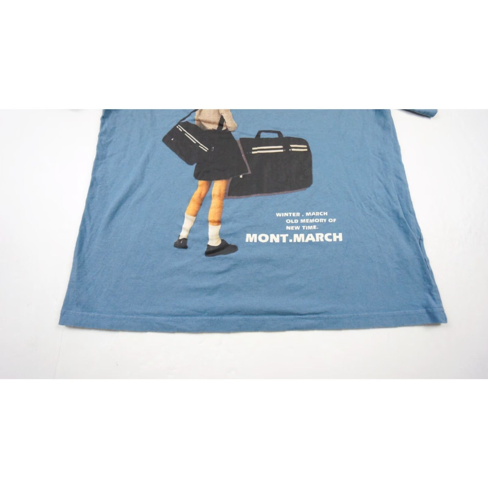 Vintage Aelfrec Eden Men's T-Shirt XL Blue Crewneck Short Sleeve Graphic 90s Logo Cotton Size US XL / EU 56 / 4 - 4 Thumbnail
