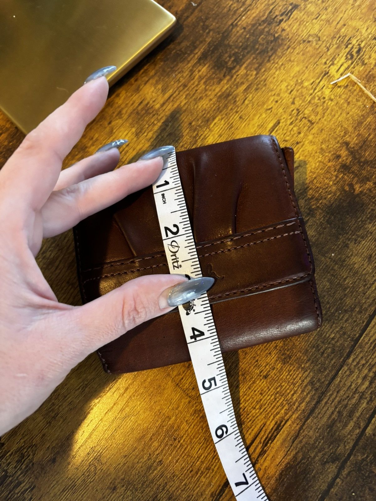 Coach Coach Y2K Brown Leather Trifold Wallet Size ONE SIZE - 9 Thumbnail