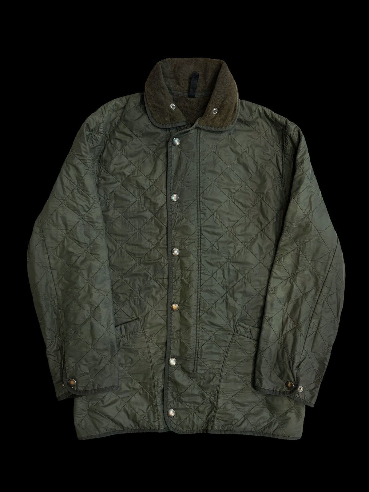Barbour Barbour® Polar Quilt Olive Green Jacket. Made in England. Size US M / EU 48-50 / 2 - 2 Thumbnail