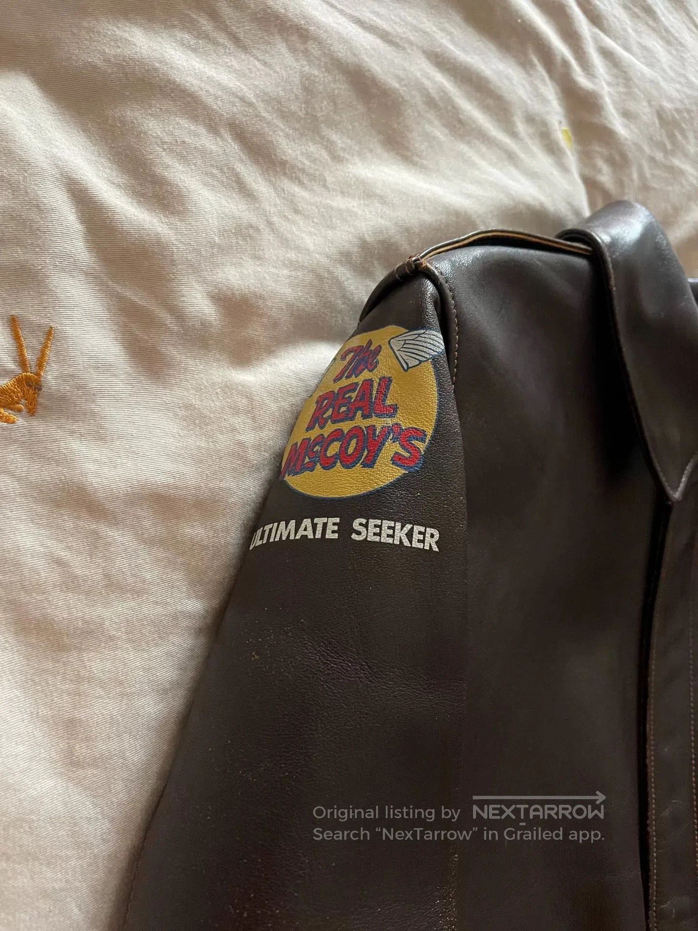 The Real McCoy's The Real McCoy's Hand-painted A2 Leather Jacket. Size US M / EU 48-50 / 2 - 3 Thumbnail