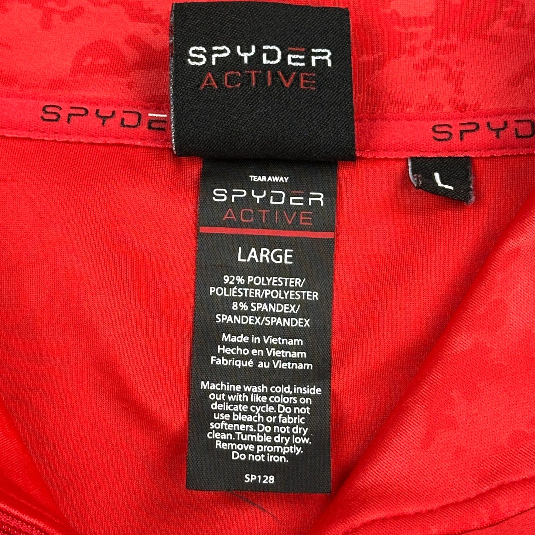 Spyder Spyder Active Pullover Women’s Large Red Camouflage 1/4 Zip Performance Athleisure Gym Shirt Size L / US 10 / IT 46 - 5 Thumbnail