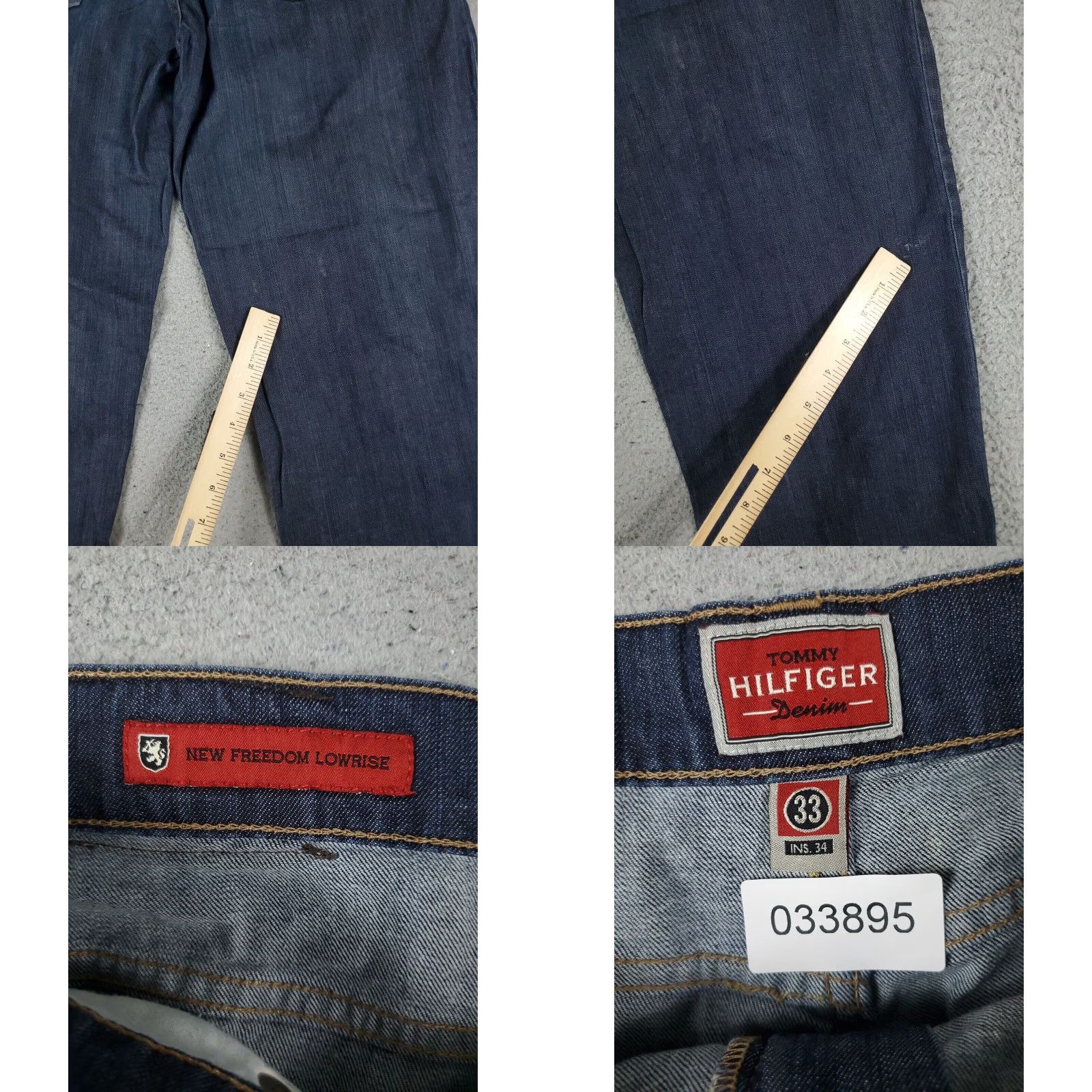 Tommy Hilfiger Tommy Hilfiger Mens Blue Relaxed Straight Leg Jeans Pants 33x31 Size US 33 - 8 Thumbnail