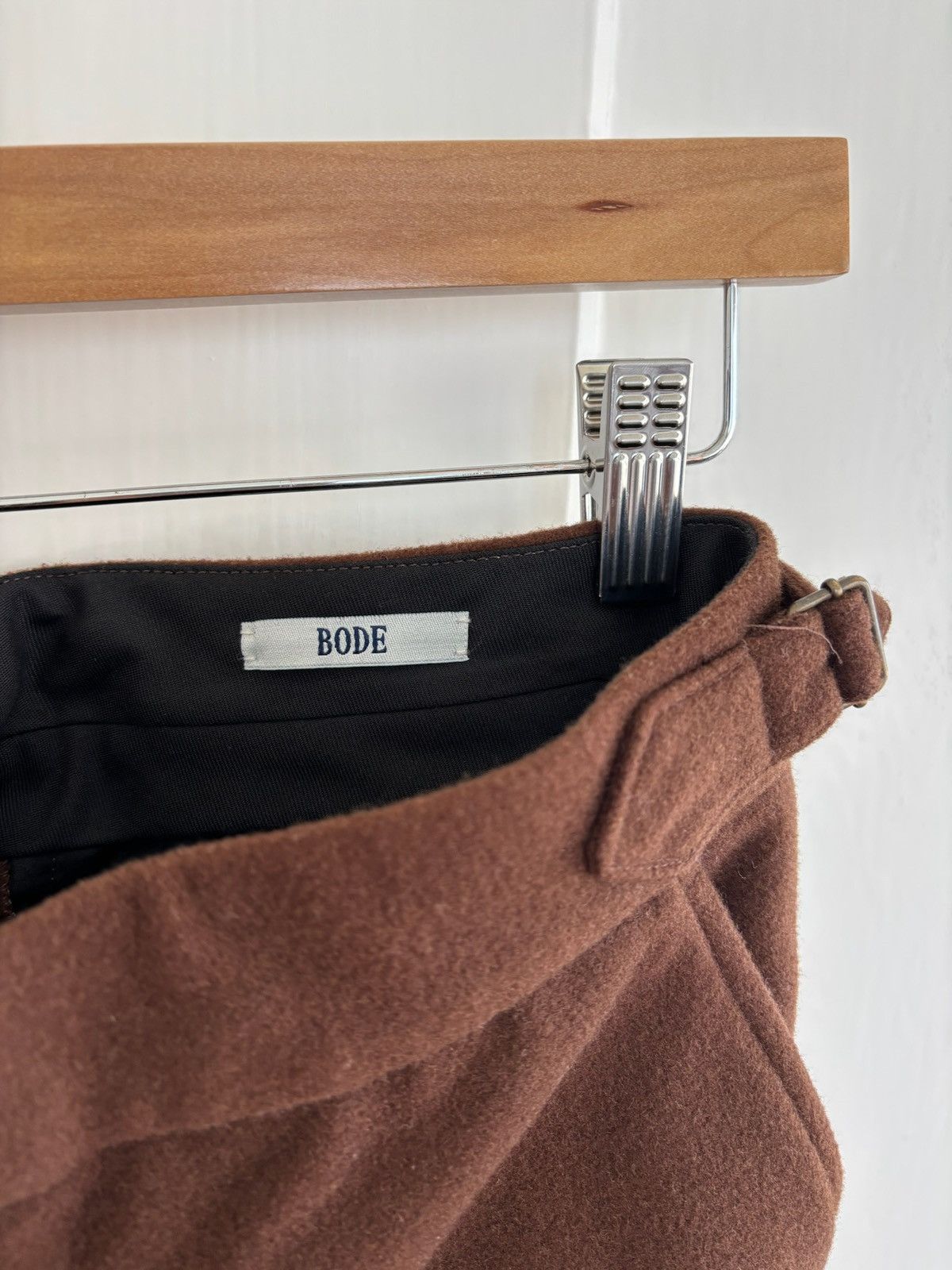 Bode Bode Brown Wool Straight Trousers Size US 32 / EU 48 - 4 Thumbnail