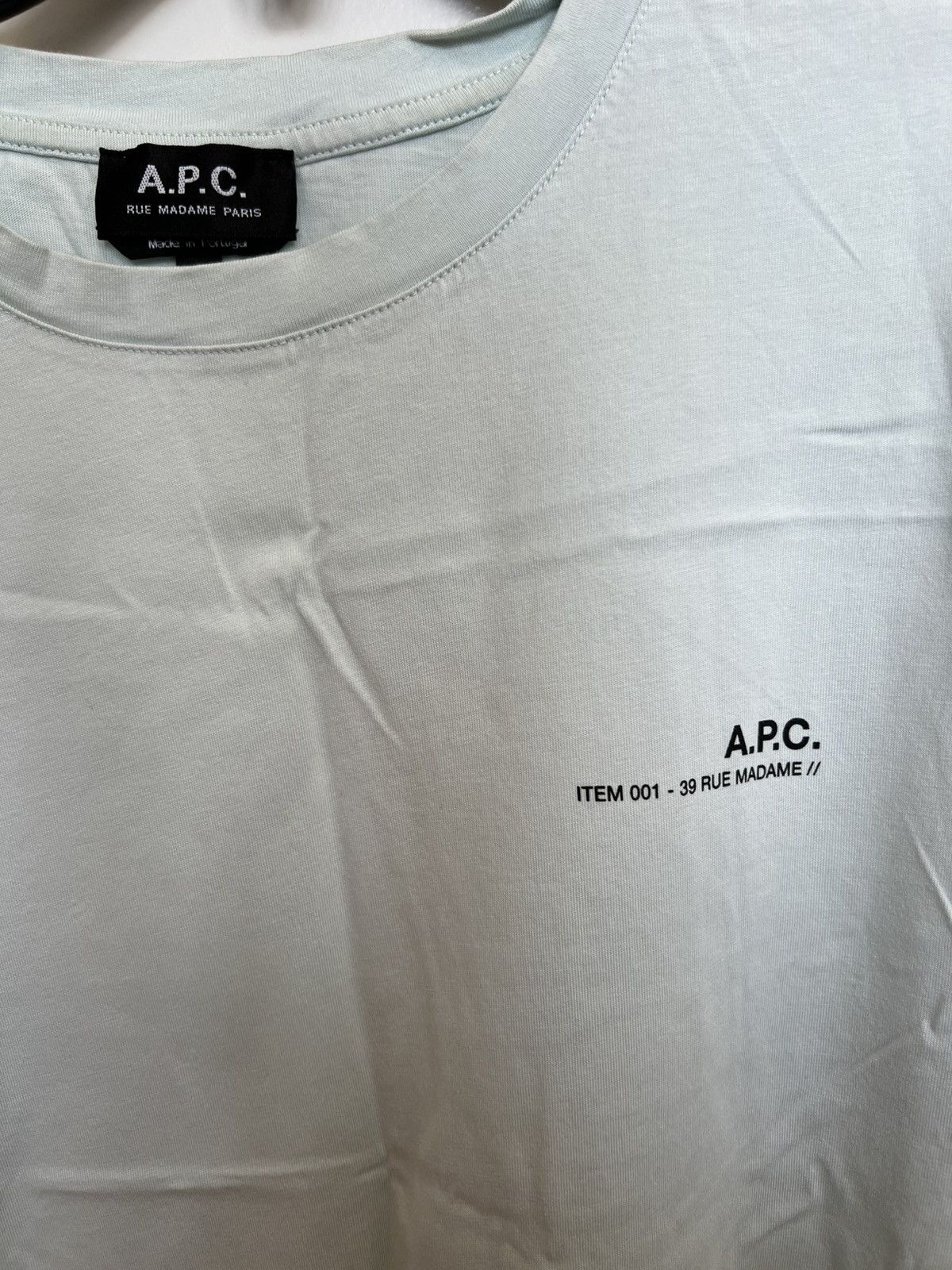 A.P.C. A.P.C. Teal Blue T-Shirt Size US L / EU 52-54 / 3 - 2 Thumbnail