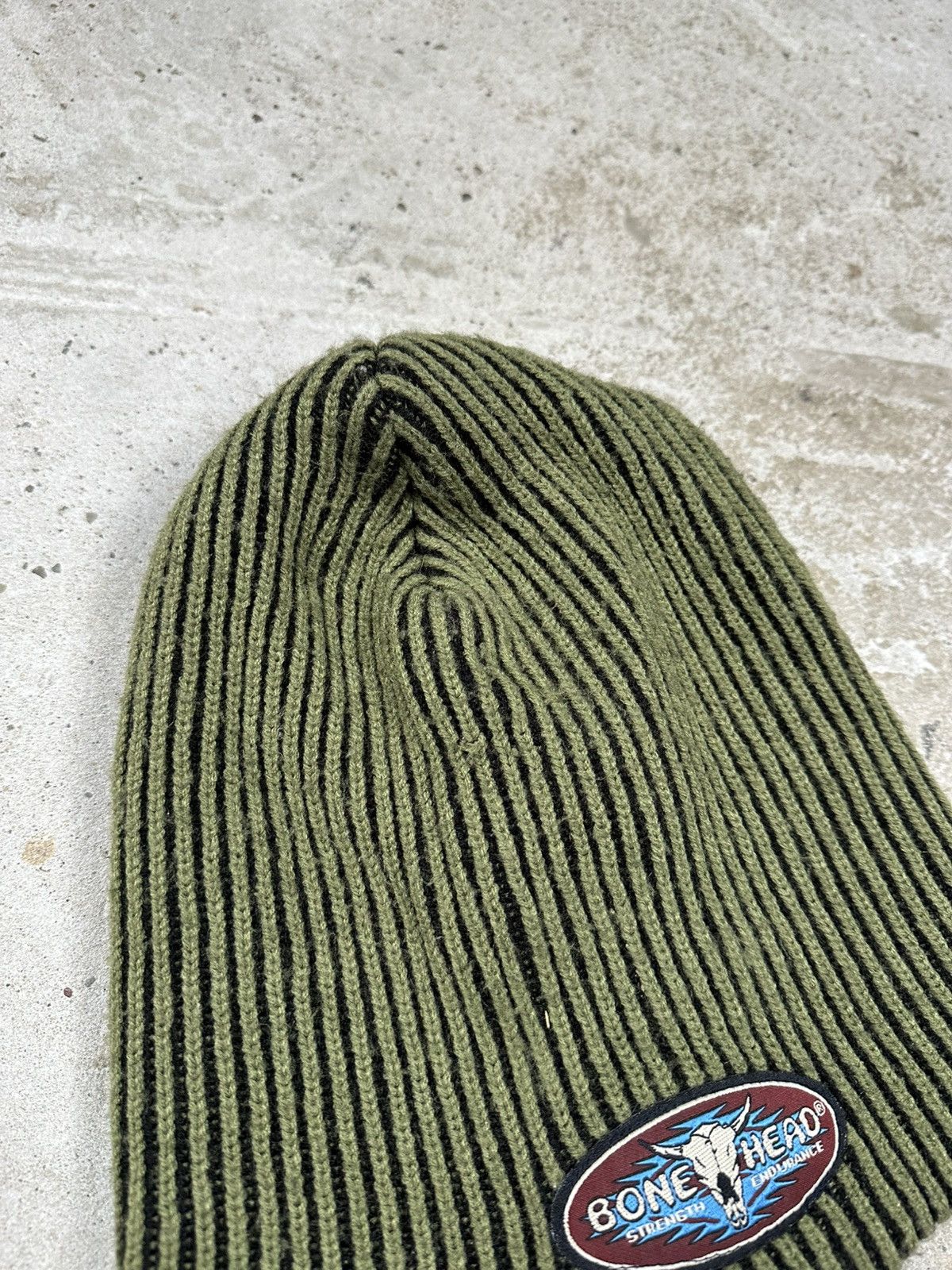 Vintage Vintage Y2K Bone Head Skate Big Beanie Cap Size ONE SIZE - 4 Thumbnail