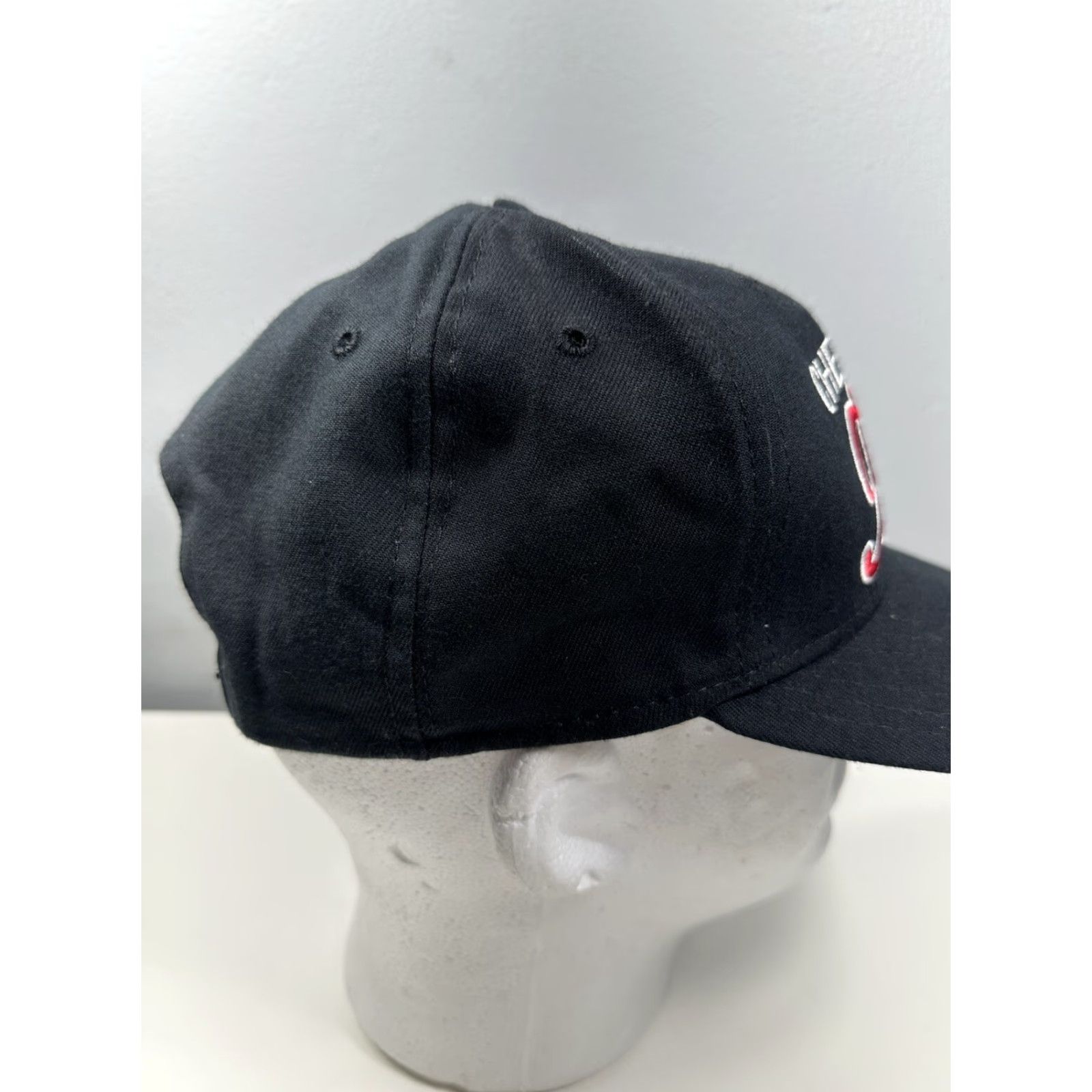New Era VINTAGE 90s Chevrolet Hanes New Era Snapback Hat Made in USA Black M/L Size ONE SIZE - 5 Thumbnail