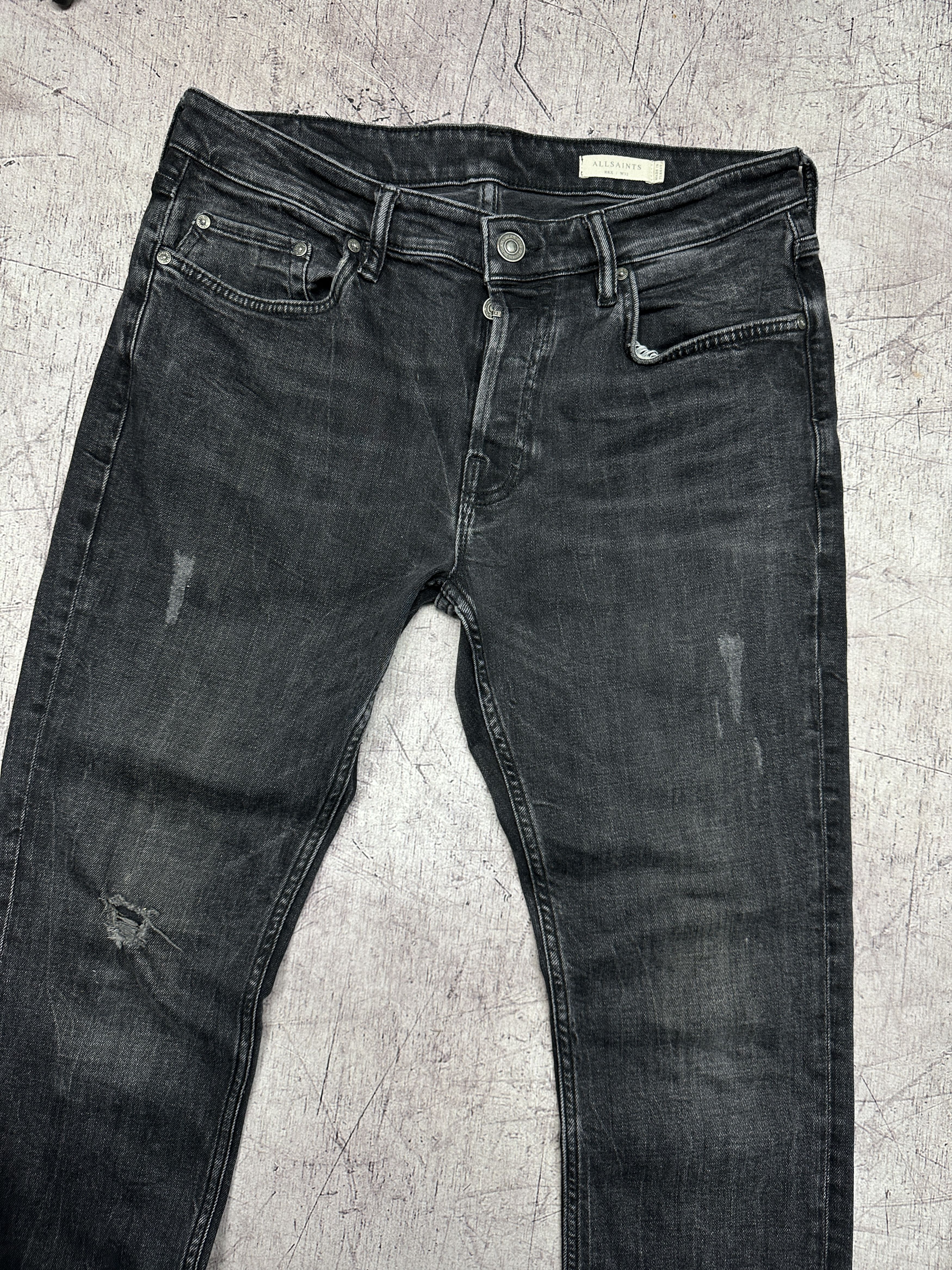 Allsaints Allsaints Mens Rex Denim Pants Jeans Size US 32 / EU 48 - 2 Thumbnail