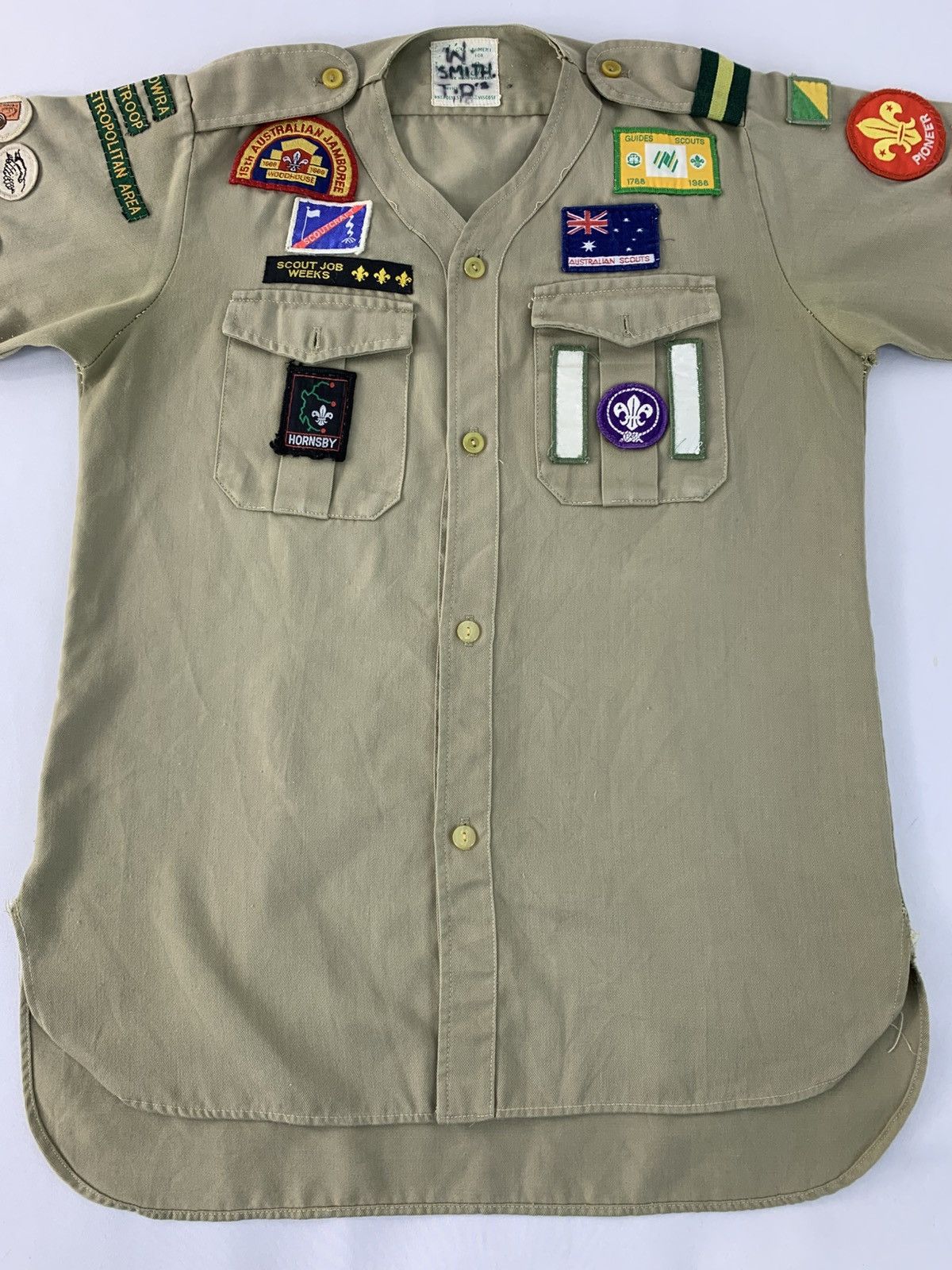 Uniform Wares 90s Boy Scout Of America Uniform Pioneer Oxford Button Up Size US S / EU 44-46 / 1 - 3 Thumbnail