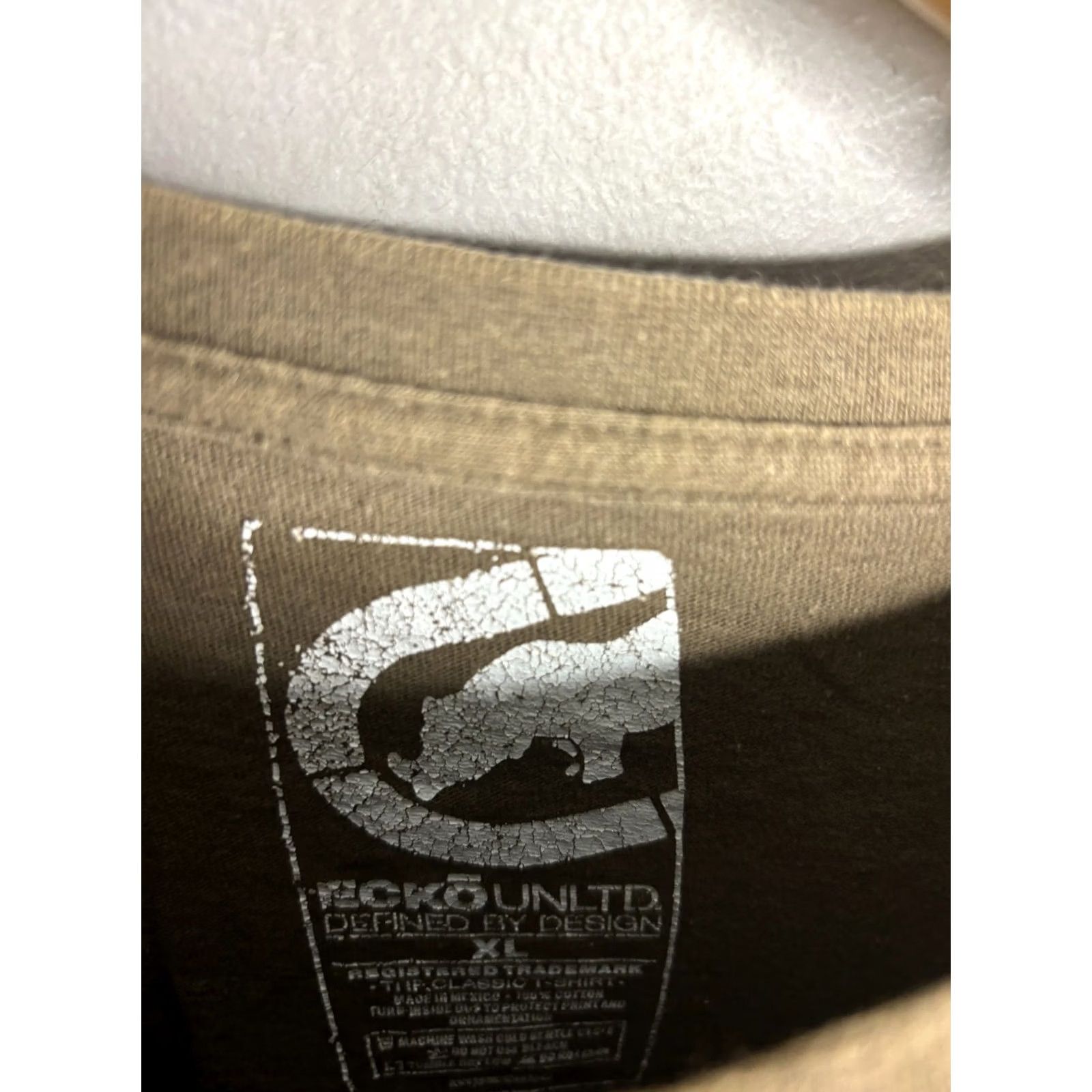 Ecko Unltd. VINTAGE Ecko Unltd T-shirt Men's XL Grunge Graffiti Brown Y2K Rhino Crew 2046 Size US XL / EU 56 / 4 - 3 Thumbnail