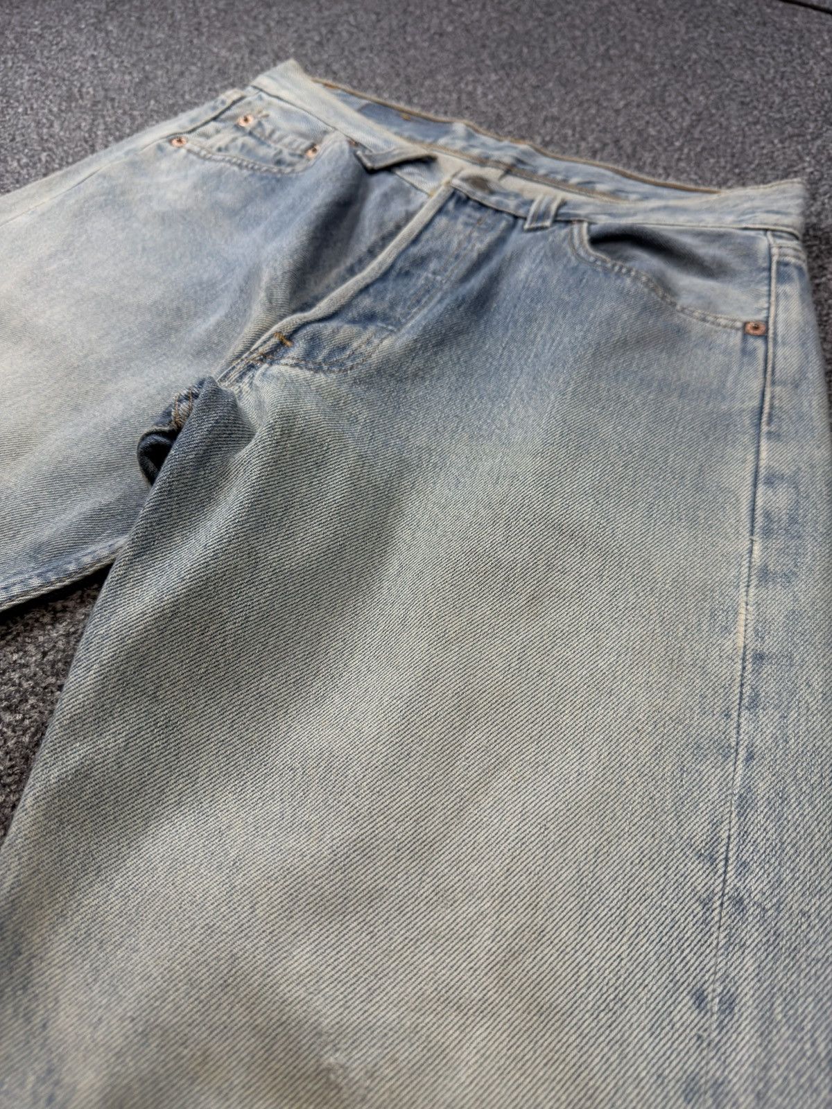 Levi's Vintage Clothing Vintage Levi’s 501 USA 90s Distressed Fade Denim Size US 29 - 3 Thumbnail