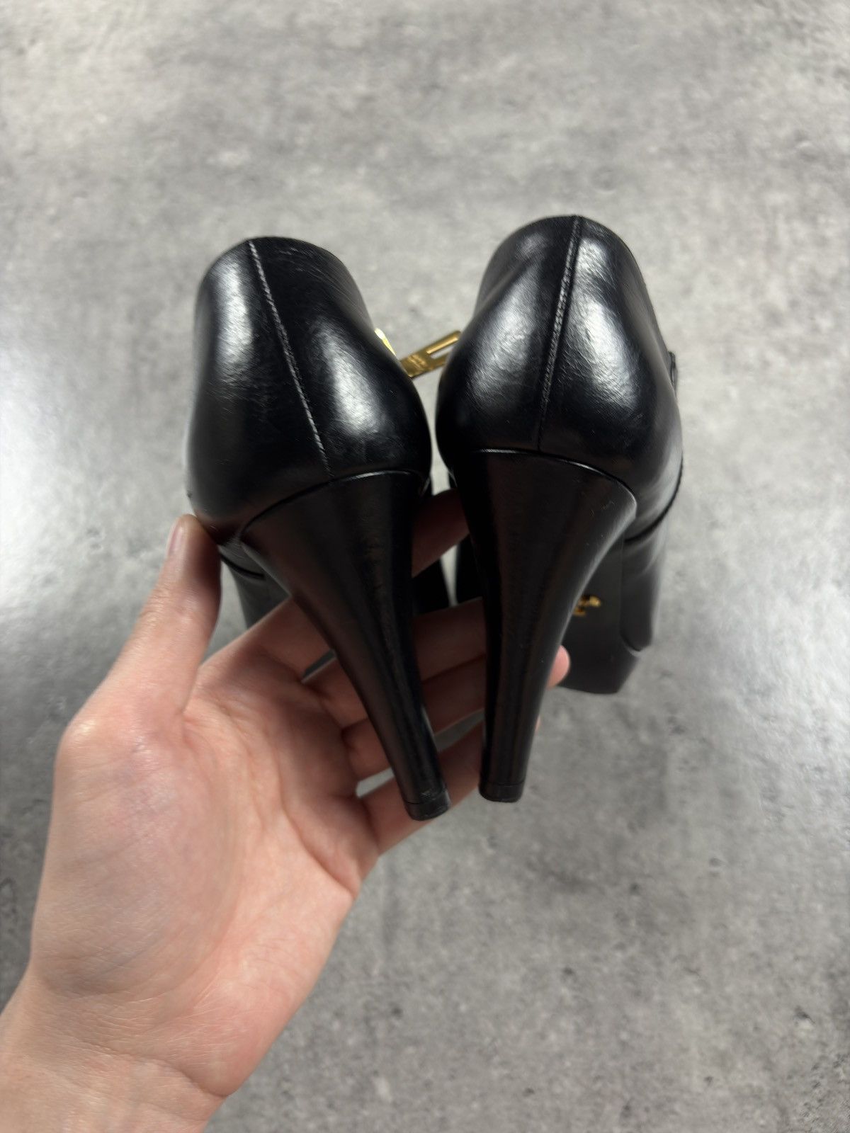 Prada Prada High Heeled Ankle Leather Boots Italy Black Size 36 Size US 6 / IT 36 - 11 Thumbnail