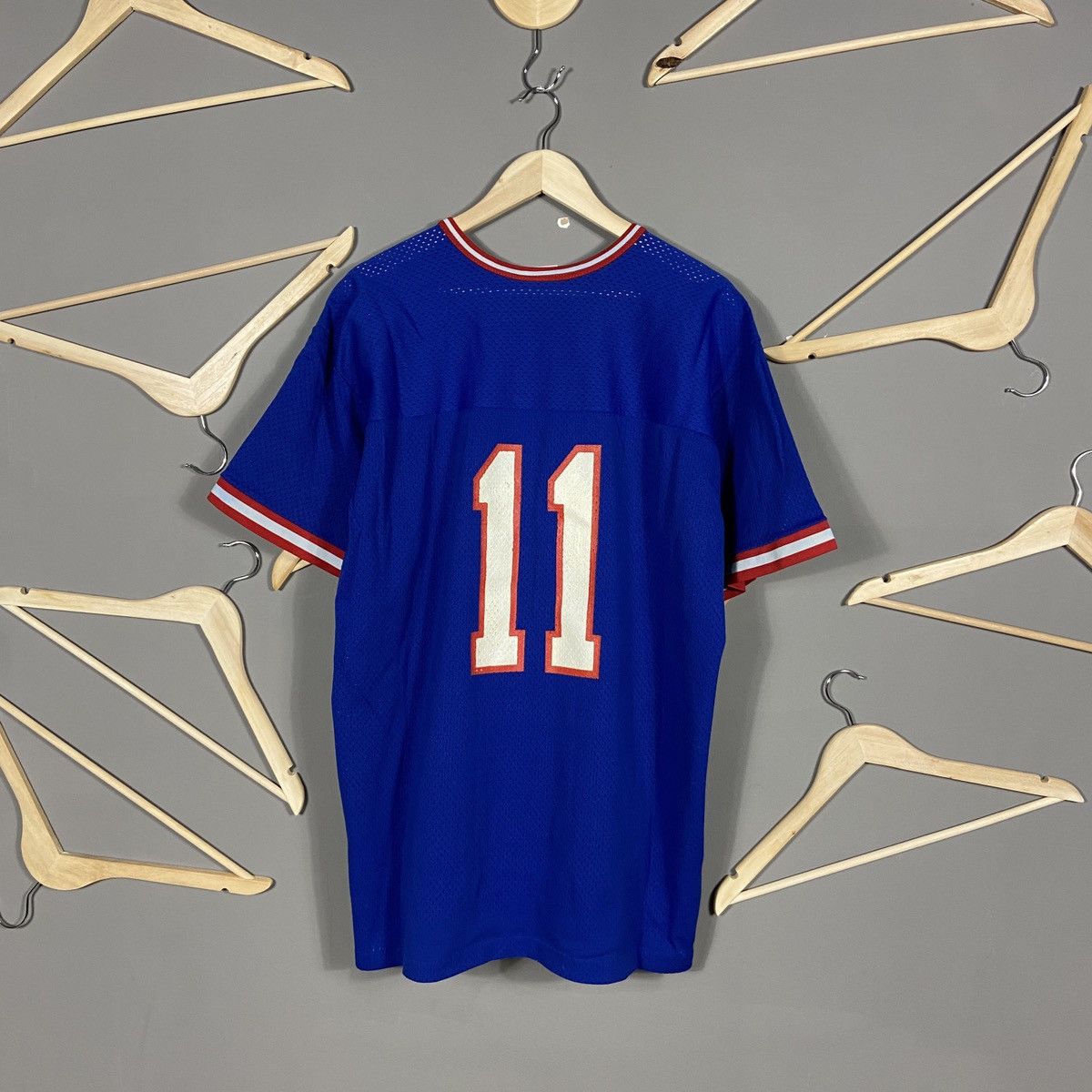 NFL × Vintage 1980s New York Giants Rawlings Jersey #11 Phil Simms Size US XXL / EU 58 / 5 - 7 Thumbnail