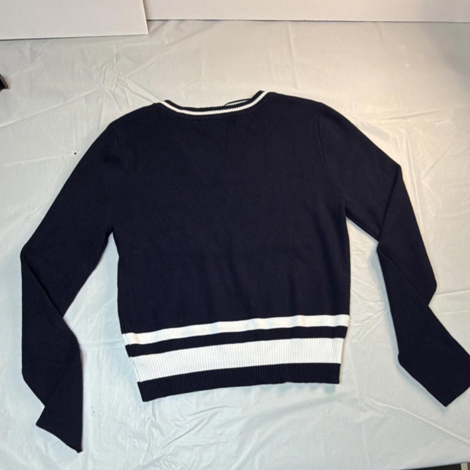 Other Charlotte Russe Striped V-Neck Pullover Sweater Women's XL Size XL / US 12-14 / IT 48-50 - 4 Thumbnail