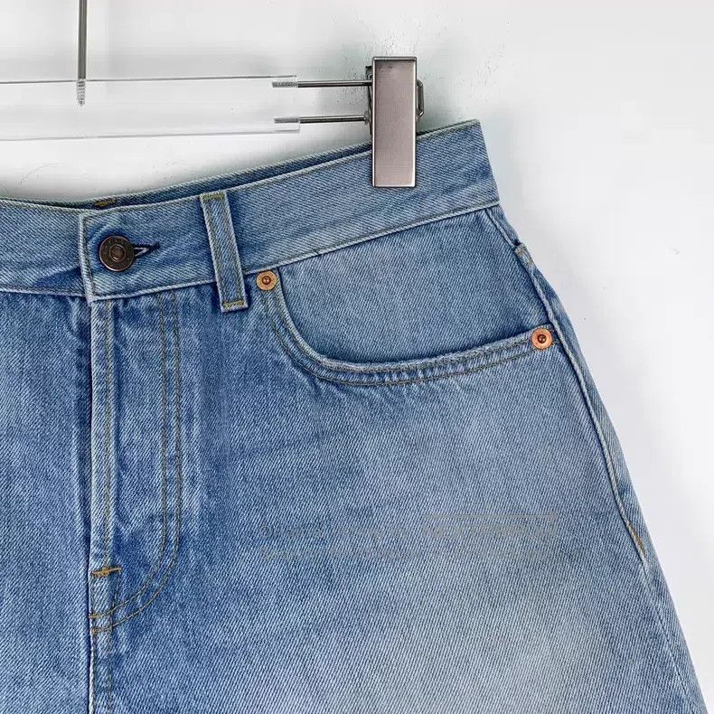 Gucci Gucci Light blue washed cotton Doraemon embroidery casual Size 28" / US 6 / IT 42 - 3 Thumbnail