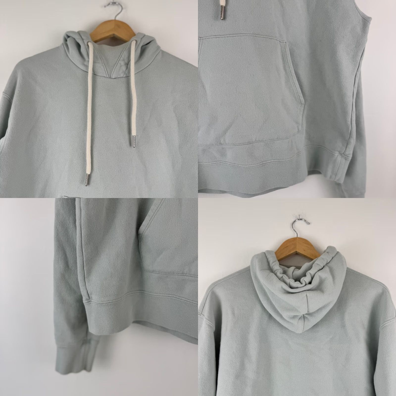 John Elliott John Elliott Hoodie Kake Mock Glacier Blue Grey Mens Size 2 Medium Streetwear Size US XS / EU 42 / 0 - 8 Thumbnail