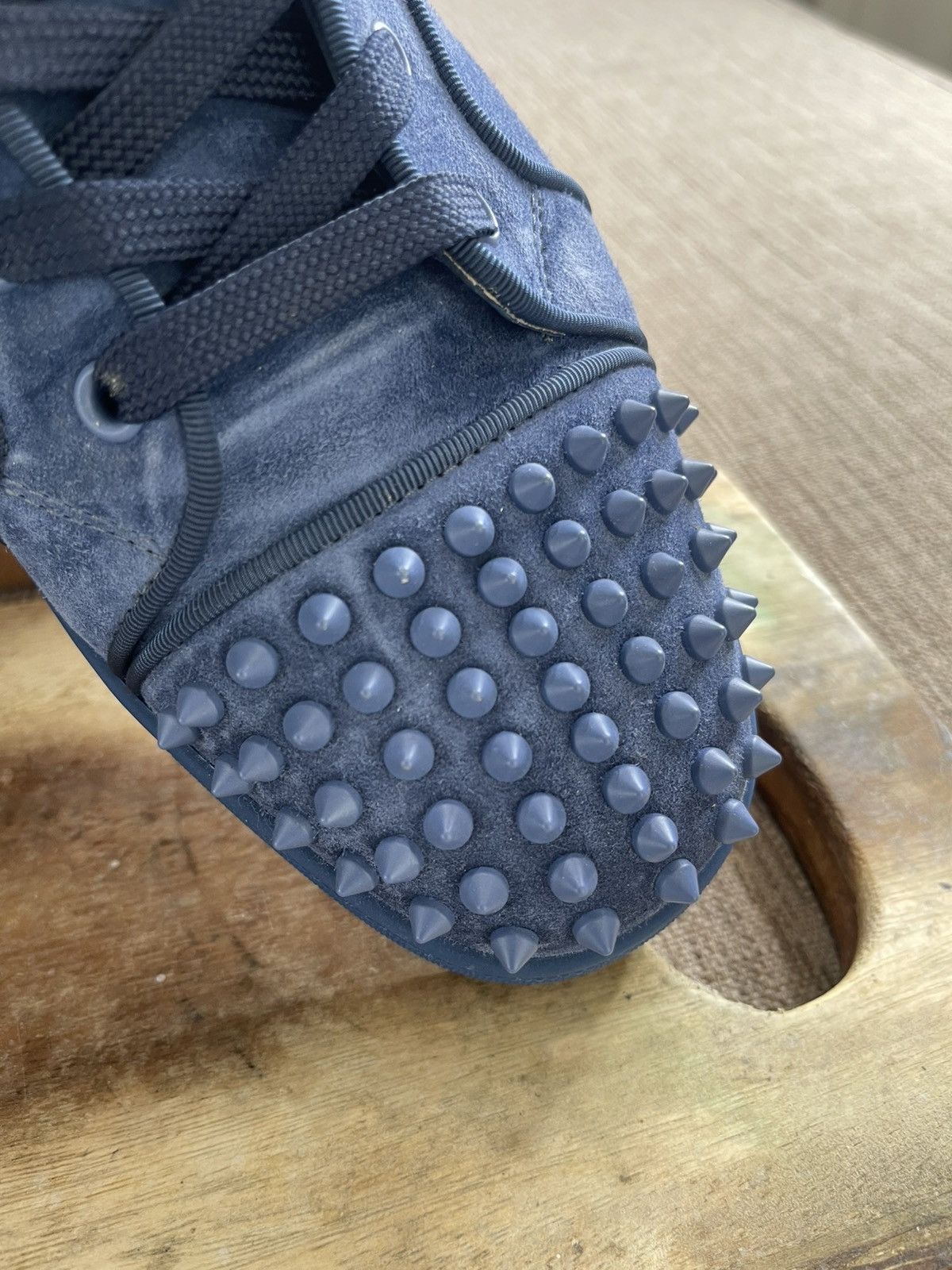 Christian Louboutin Christian Louboutin Lou Spikes Orlato Flat Veau Velours Size US 12 / EU 45 - 8 Thumbnail