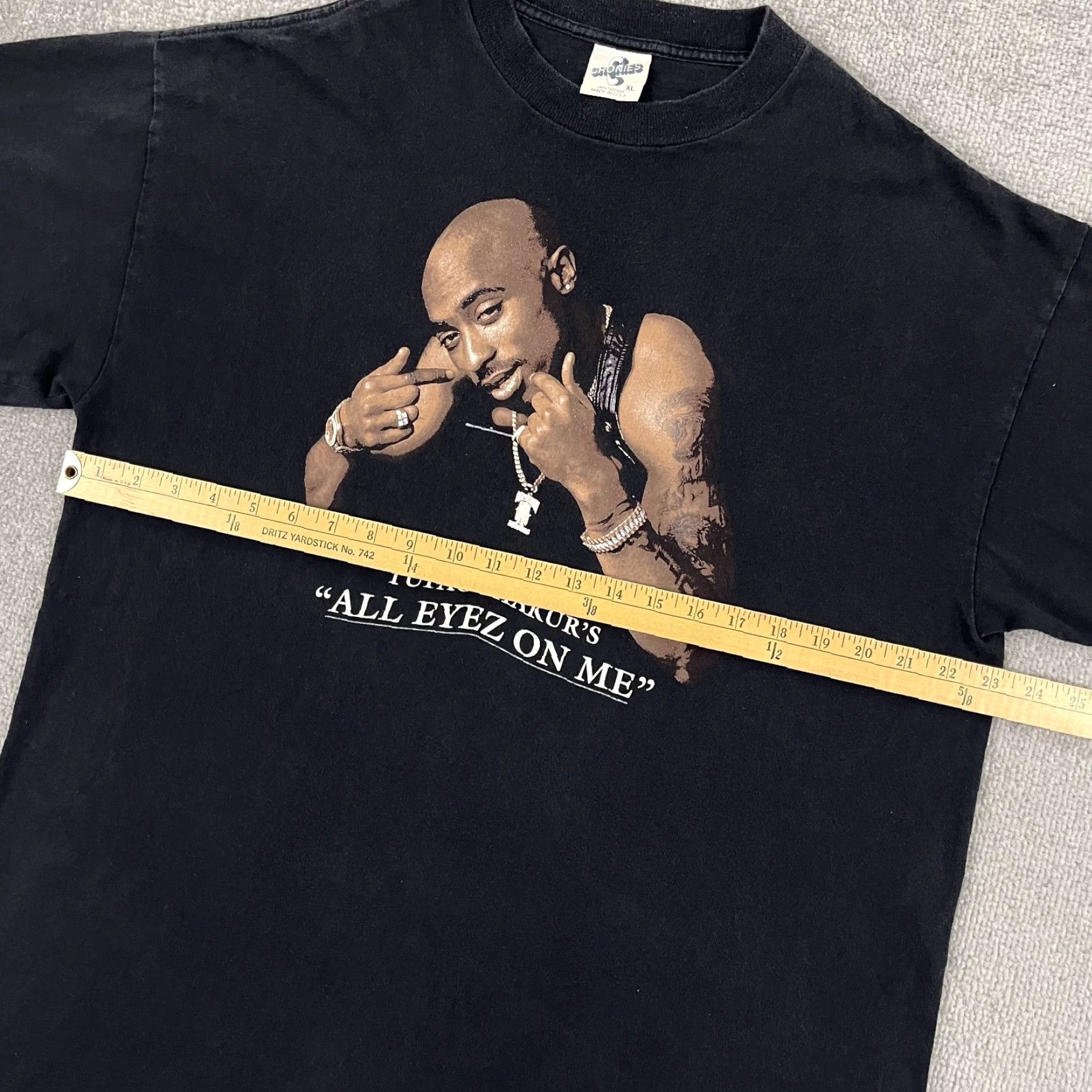 Vintage VTG 90s Tupac All Eyes On Me Promo Shirt Mens XL Black Cronies Graphic Rap Tee Size US XL / EU 56 / 4 - 5 Thumbnail