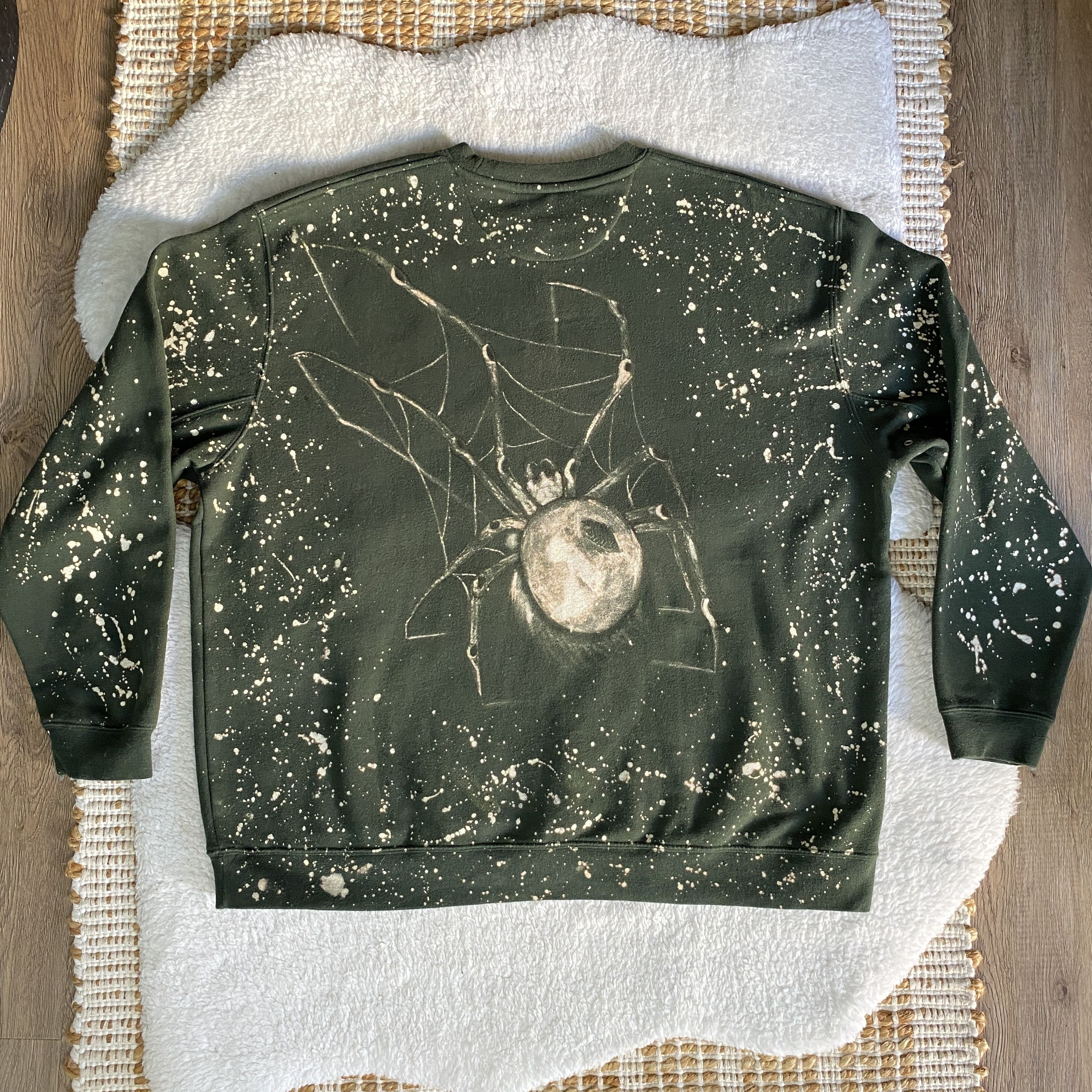 Croft & Barrow Handmade Reworked Croft & Barrow Bleach Dyed Sweatshirt Size US XL / EU 56 / 4 - 8 Thumbnail