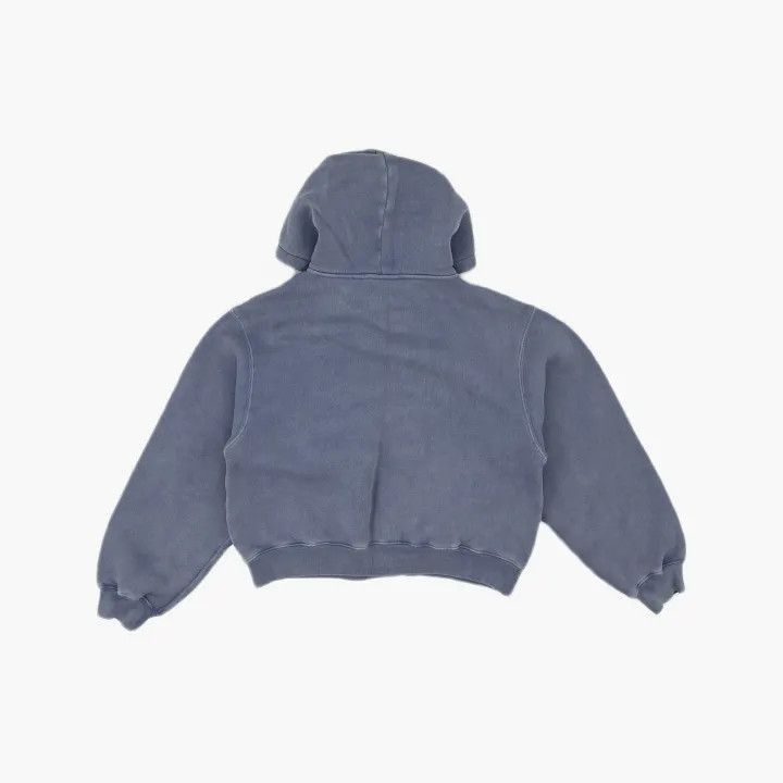 Alexander Wang Alexander Wang Faded Logo Hoodie in Light Gray - Size S / US 4 / IT 40 - 2 Thumbnail