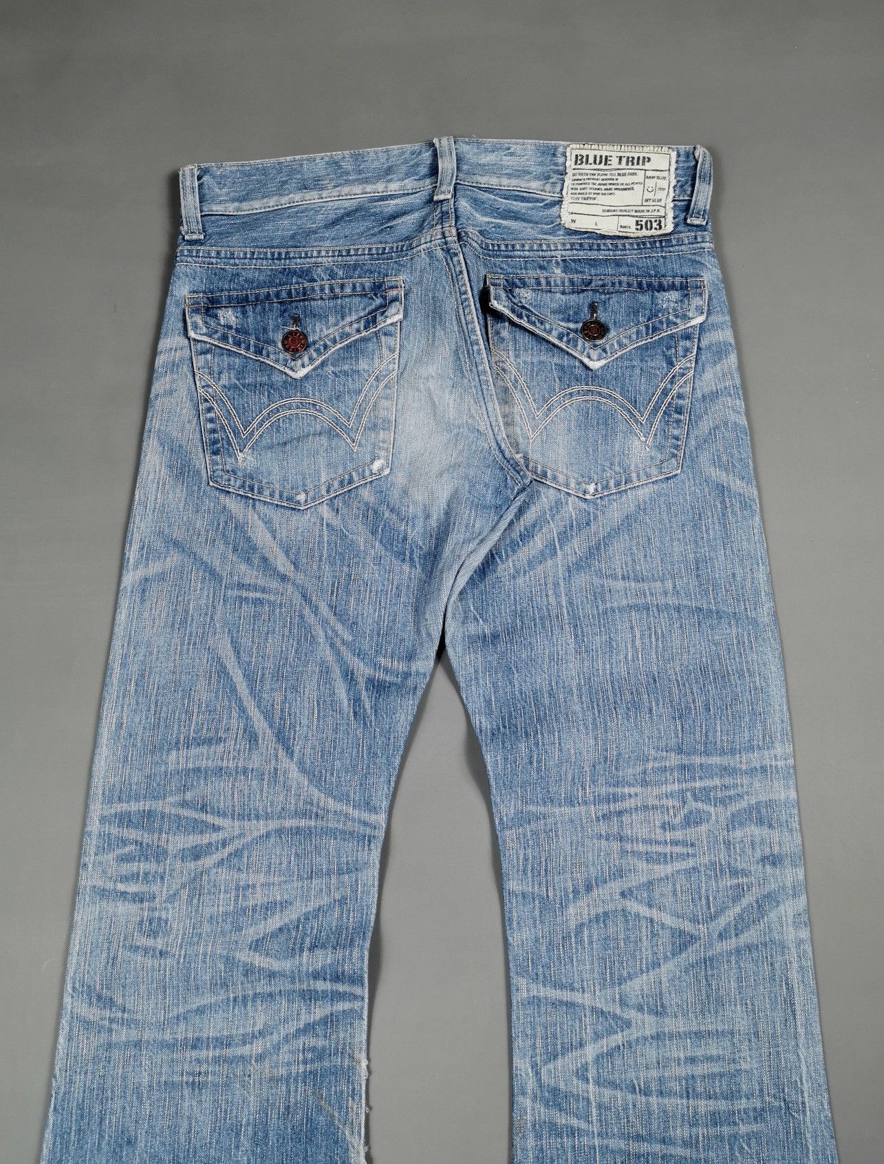 Edwin Bootcut Edwin 503 Light Blue Jeans Size US 33 - 5 Thumbnail