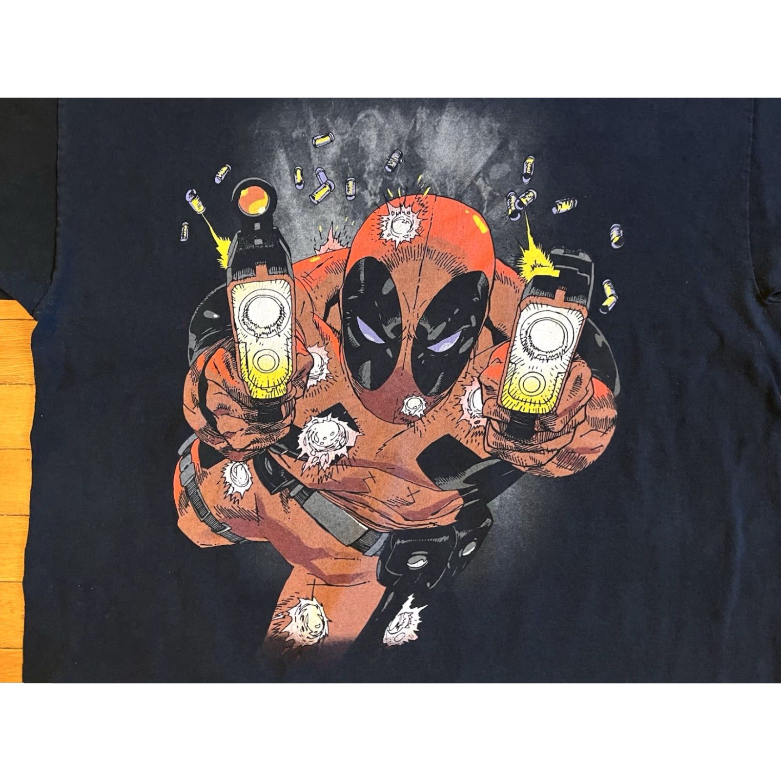 Mad Engine VINTAGE Mad Engine Deadpool Shirt Men's 2XL Black Logo Graphic Print Classic Comics Retro X-Force Mens Size US XXL / EU 58 / 5 - 3 Thumbnail