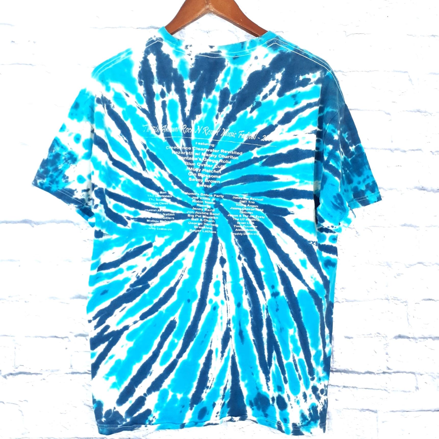 Hanes Vtg Rock n Resort Signed Gregg Rolie Music Festival Tie Dye T Shirt Fits Small Size US S / EU 44-46 / 1 - 2 Thumbnail