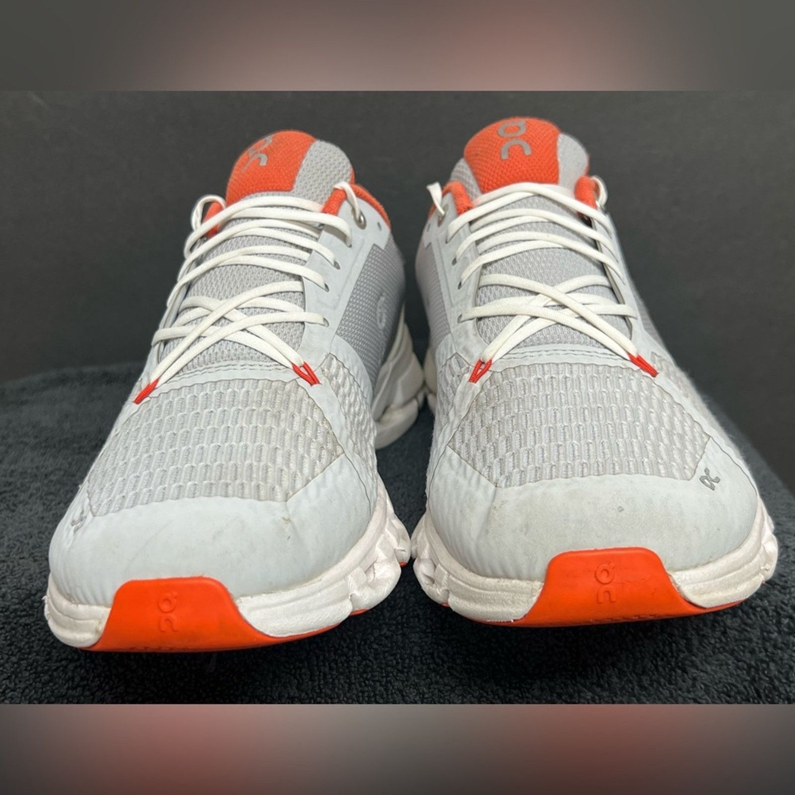On ON Cloudflyer Men's 10 Glacier Flame Gray Running Sneakers Size US 10 / EU 43 - 5 Thumbnail