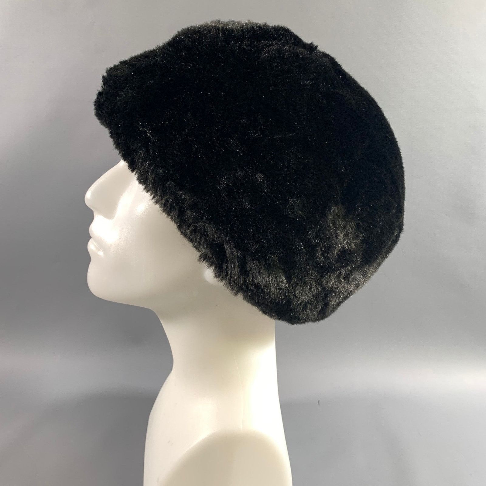 Other GILLY FORGE Black Cotton Acrylic Faux fur Hats Size ONE SIZE - 3 Thumbnail